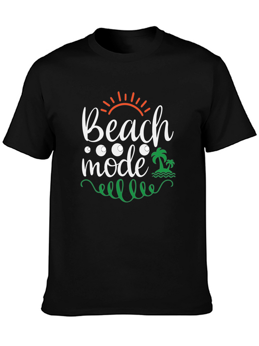 Beach Mode Graphic Tee - Summer Vacation Shirt