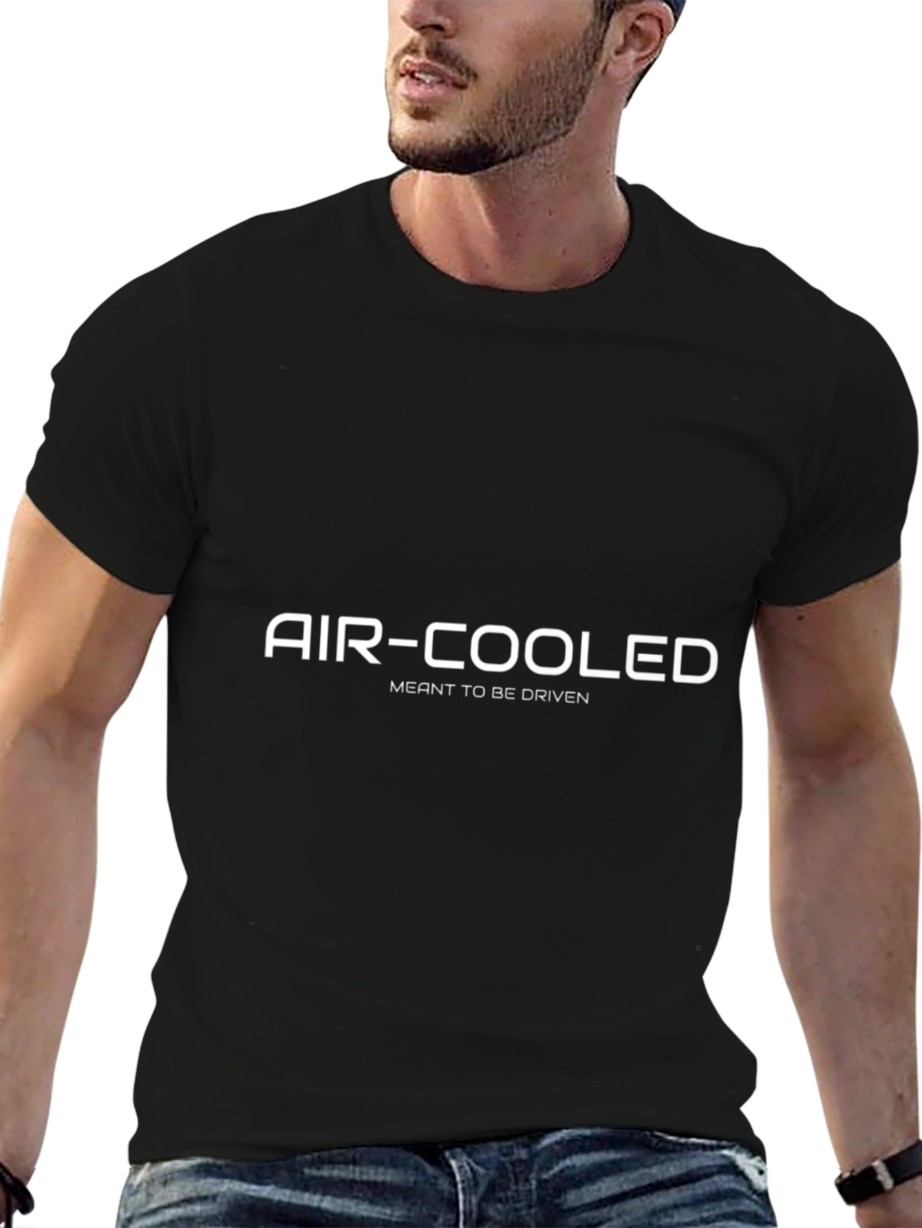 Air-Cooled Black Graphic Tee
