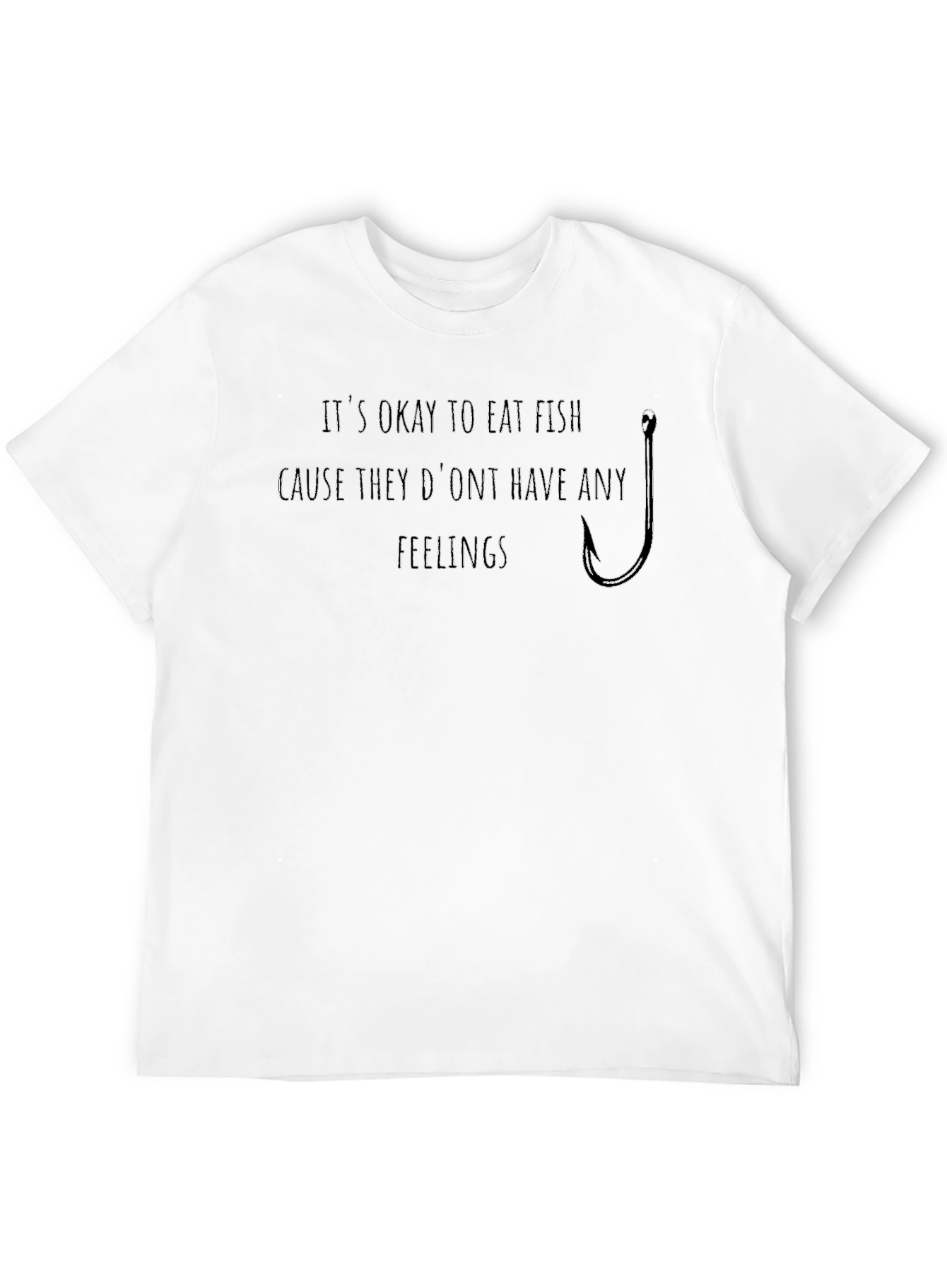 Funny Fishing T-Shirt - Its Okay to Eat Fish