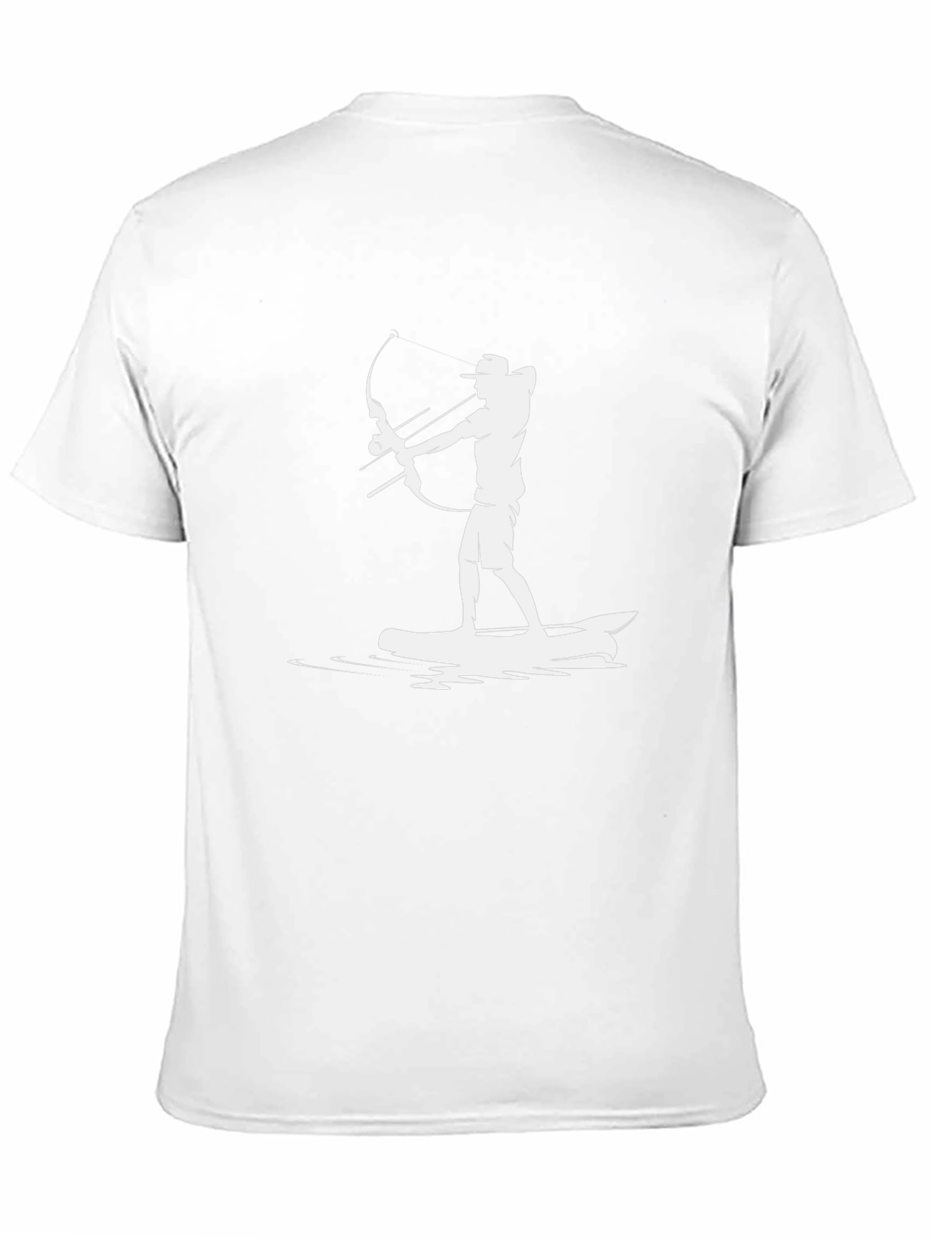 Archer on Surfboard T-Shirt - Black Graphic Tee