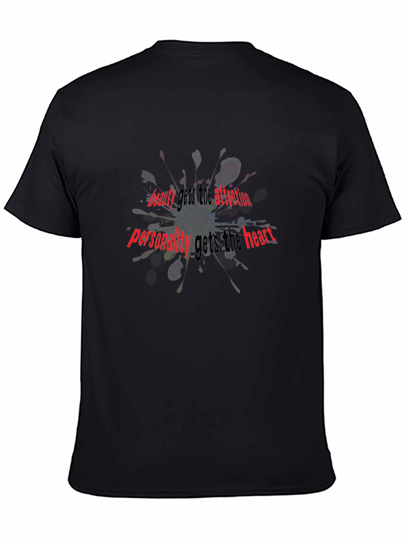 Beauty & Personality Graphic T-Shirt - Black