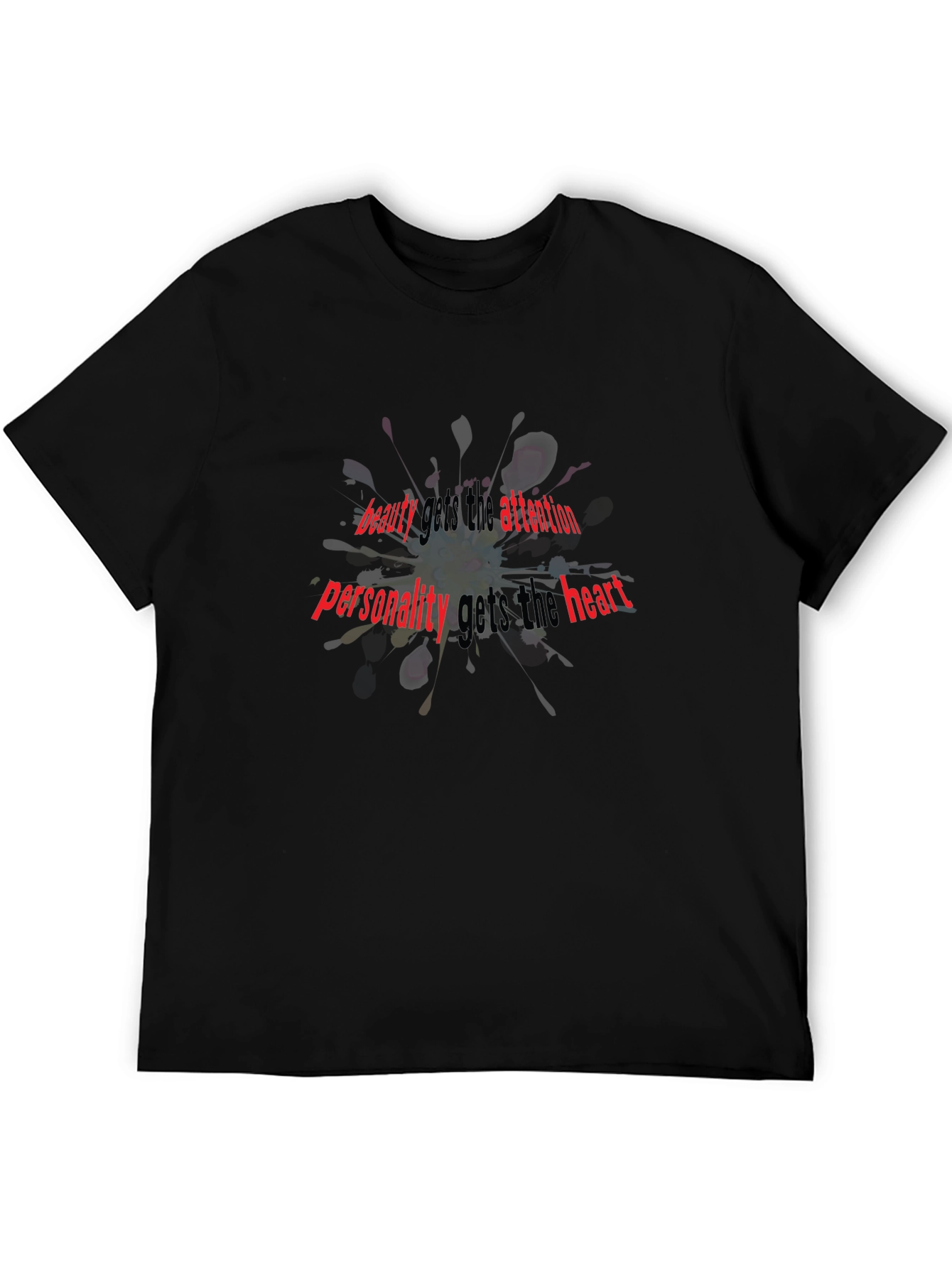 Beauty & Personality Graphic T-Shirt - Black