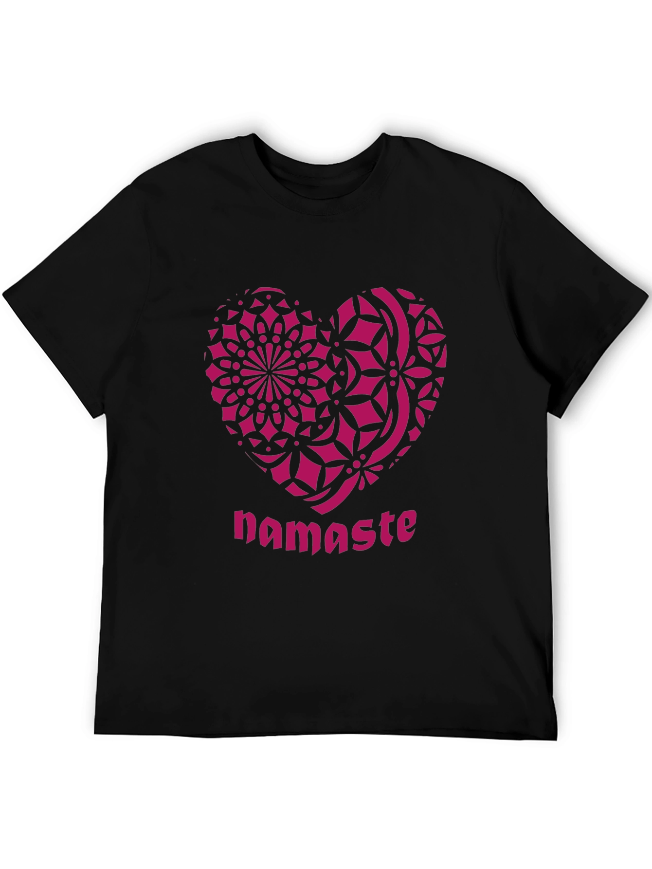 Namaste Heart Mandala Graphic T-Shirt