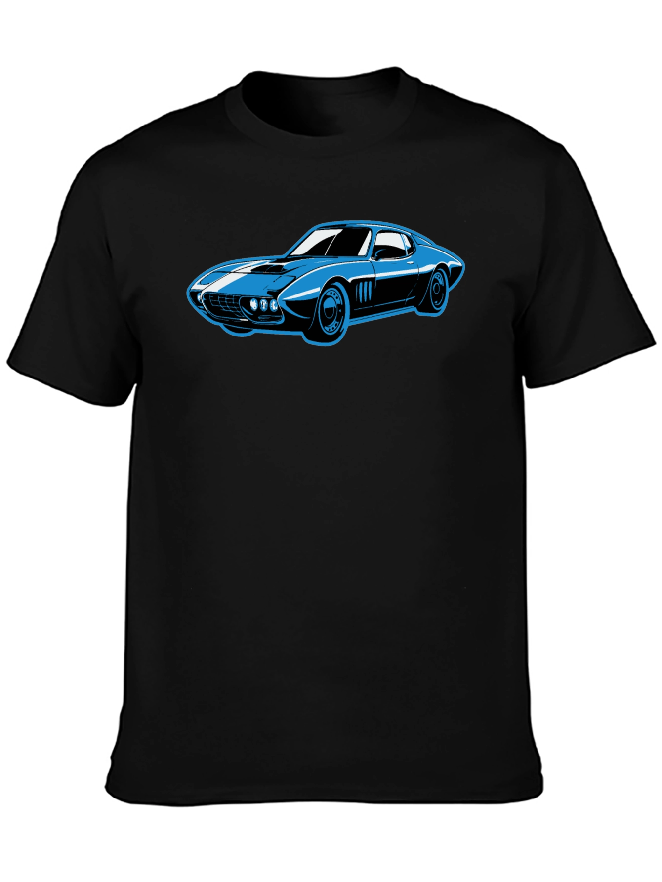 Cool Car Graphic Tee - Black T-Shirt