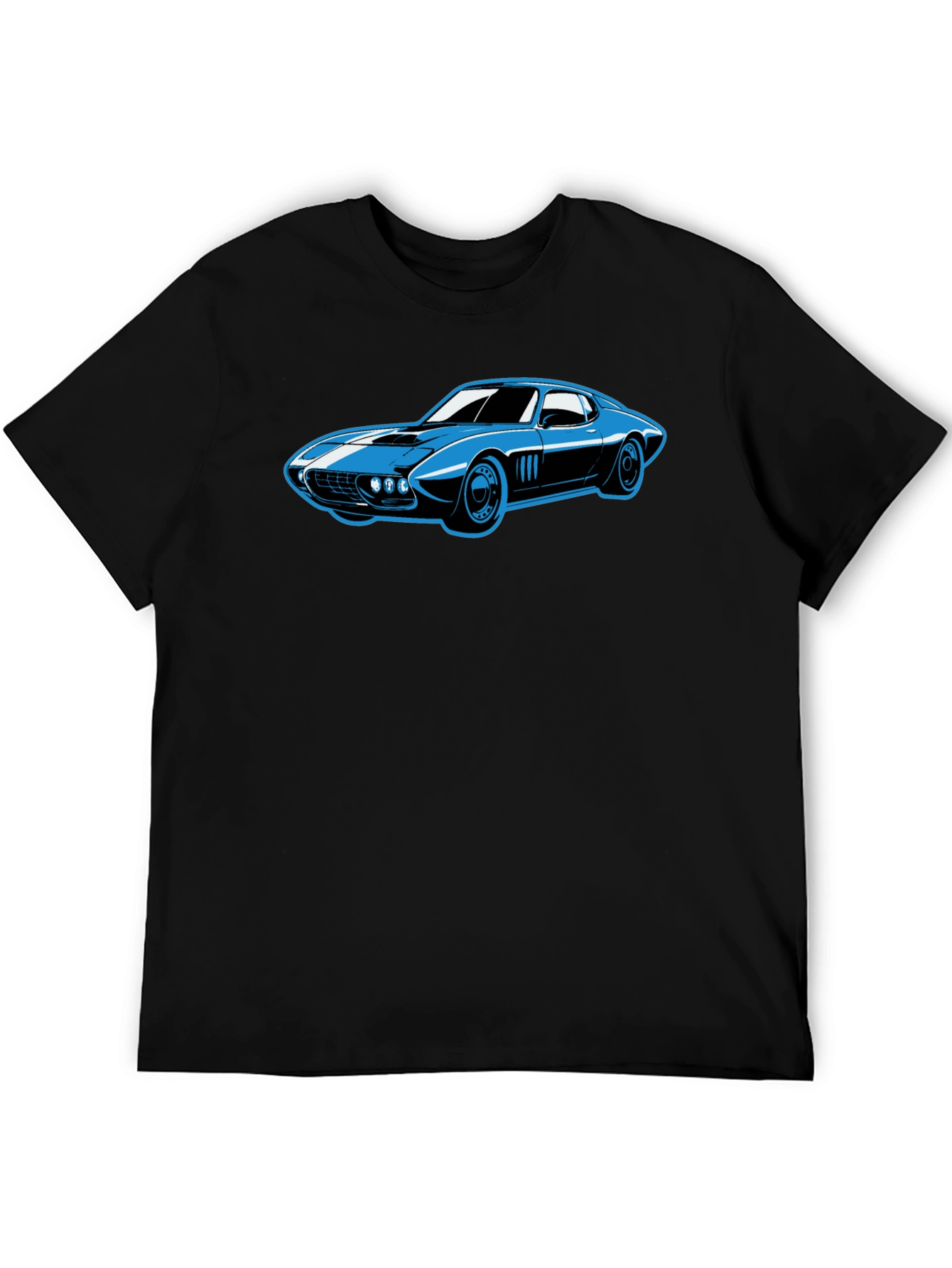 Cool Car Graphic Tee - Black T-Shirt