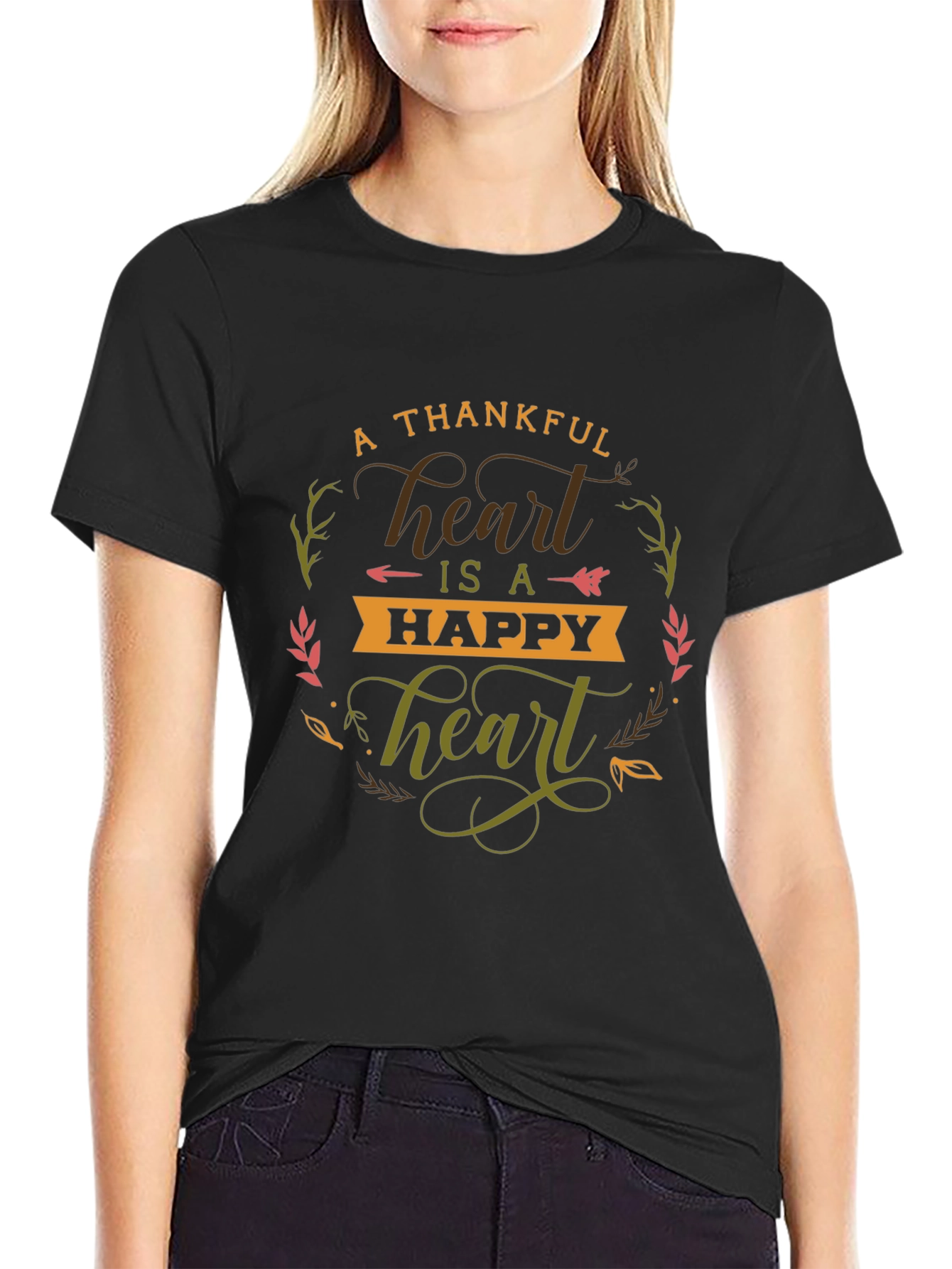 Thankful Heart Happy Heart T-Shirt