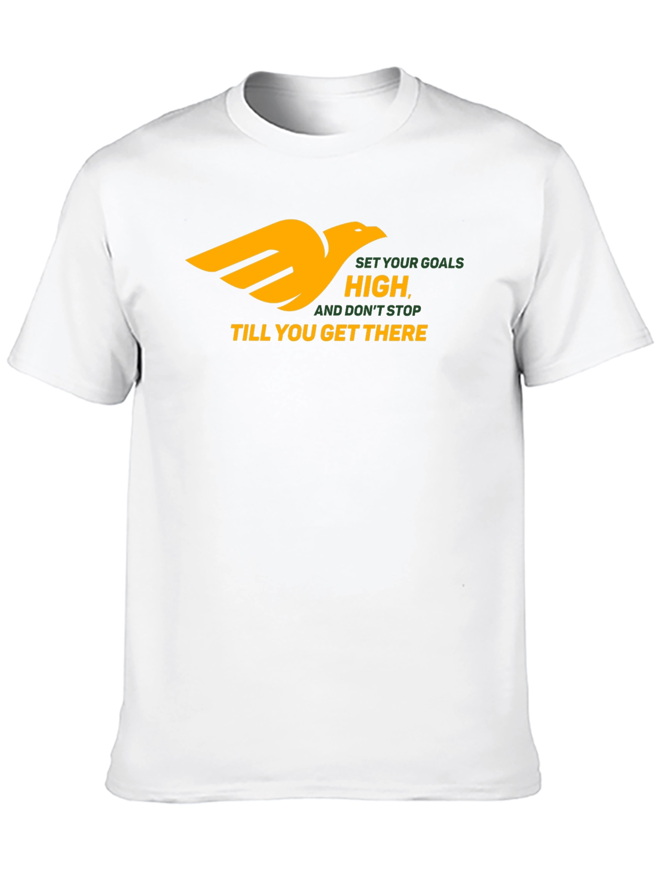 Motivational Black T-Shirt - Reach Your Goals!