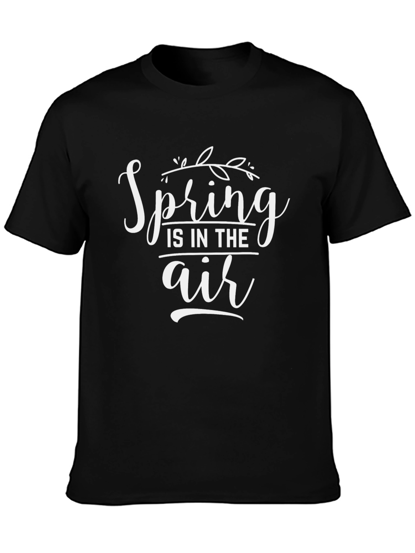 Spring is in the Air Graphic Tee - Black