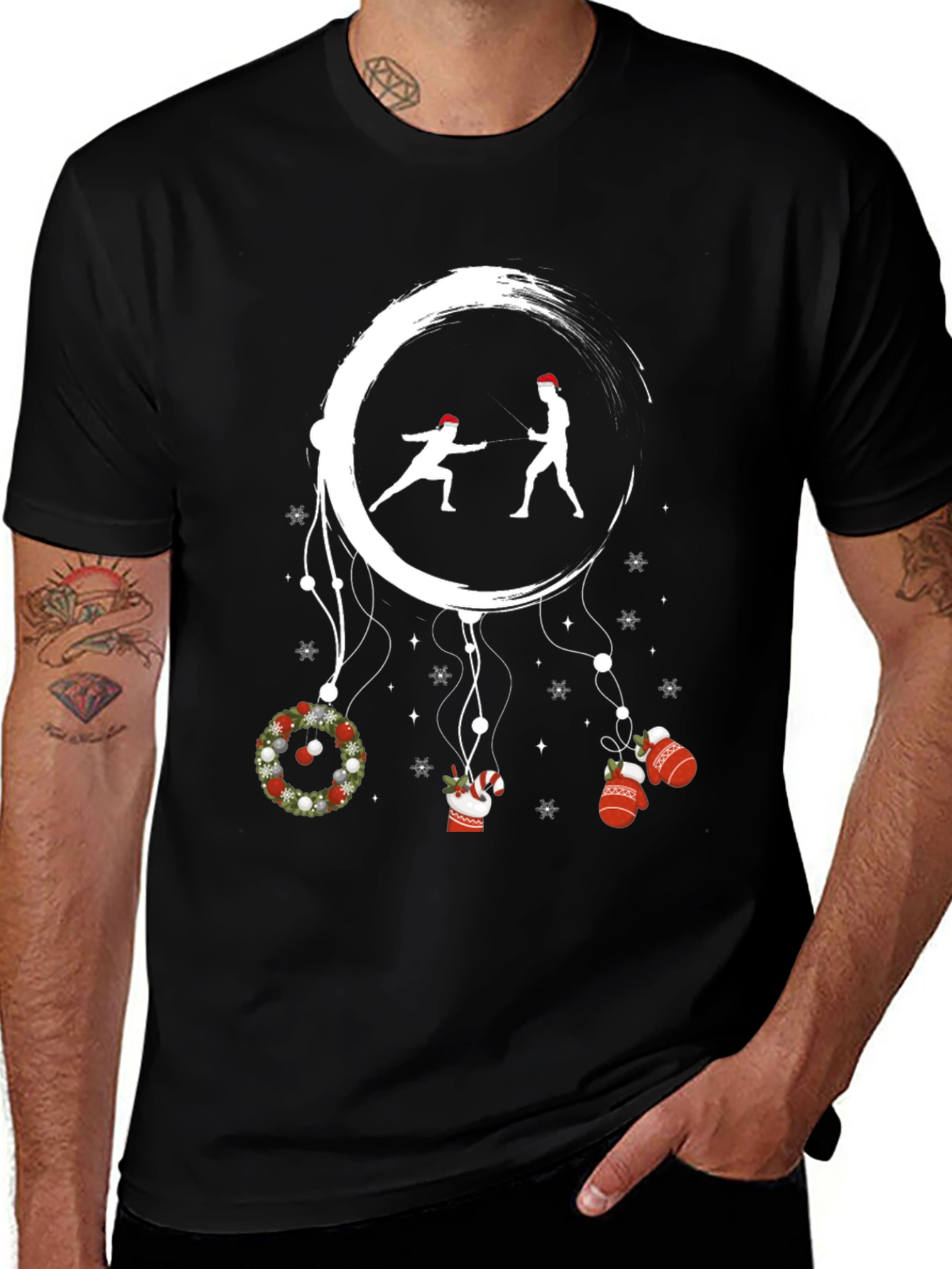 Holiday Fencing Graphic Tee