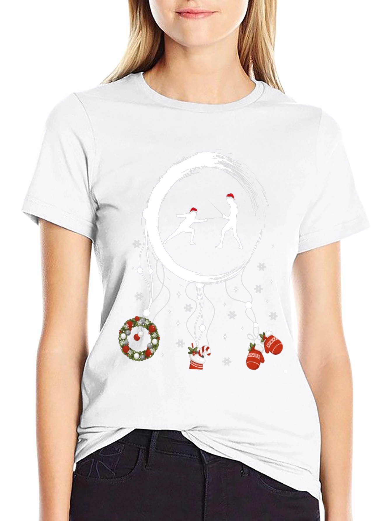 Holiday Fencing Graphic Tee