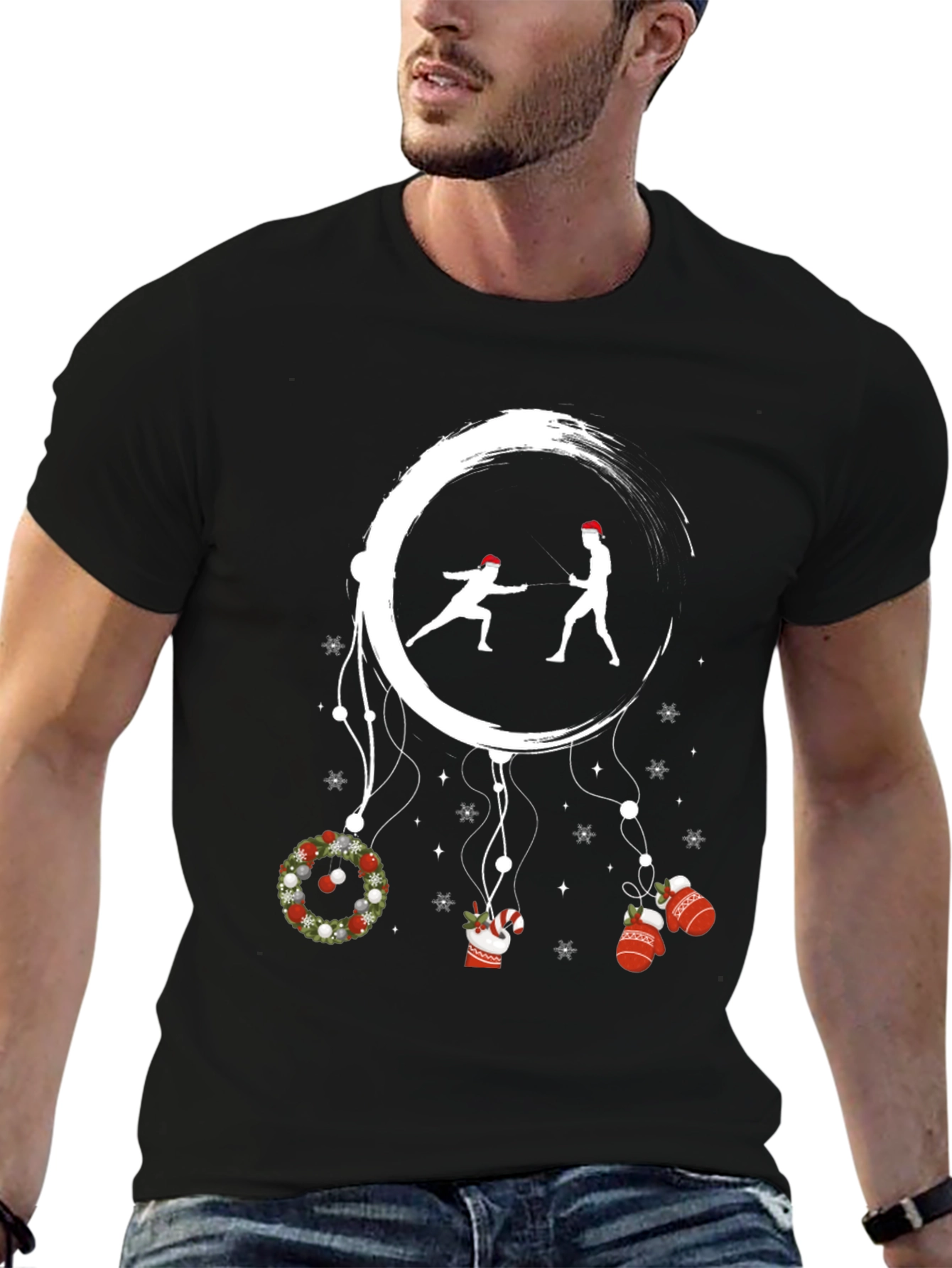 Holiday Fencing Graphic Tee