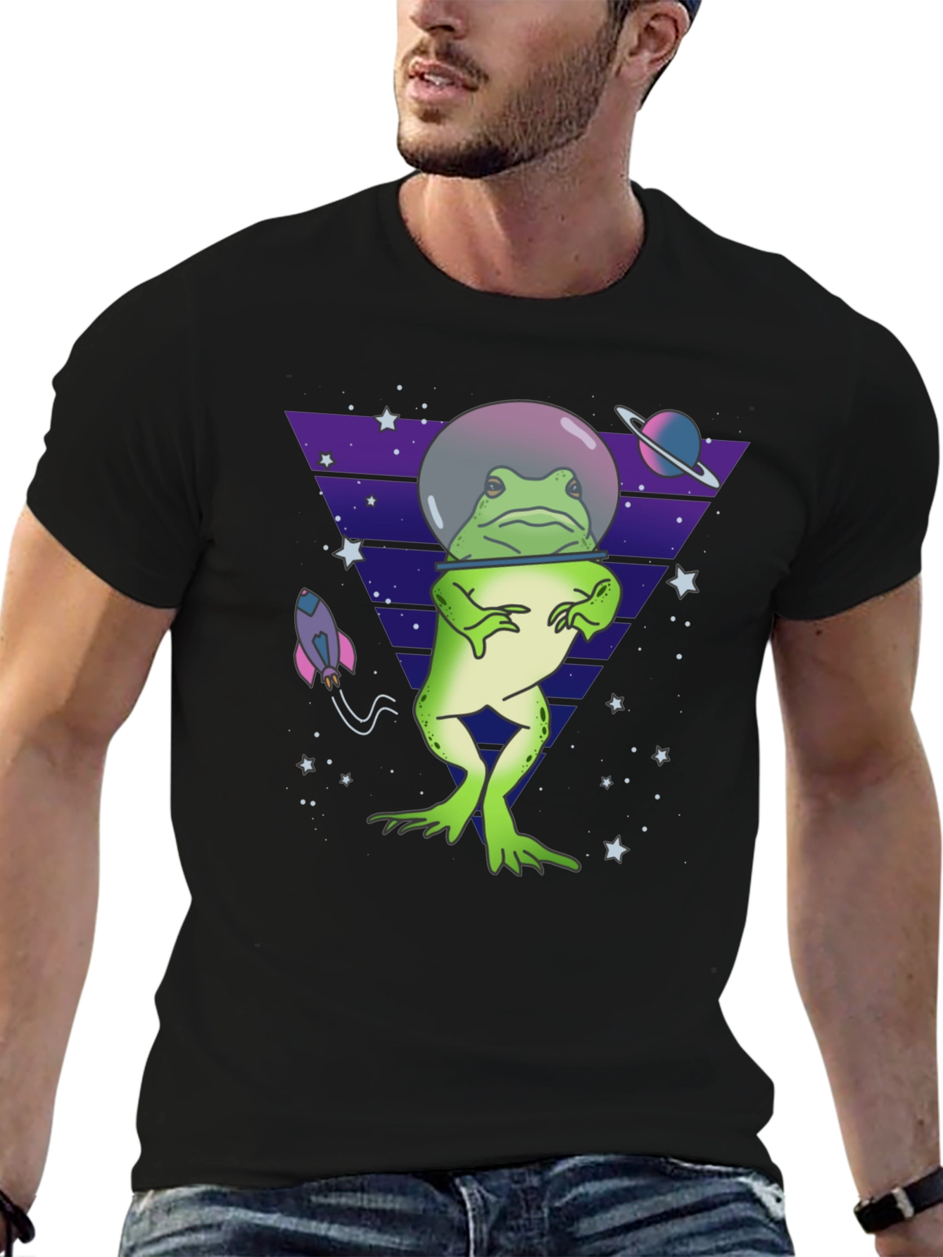 Space Frog T-Shirt - Quirky & Fun Design