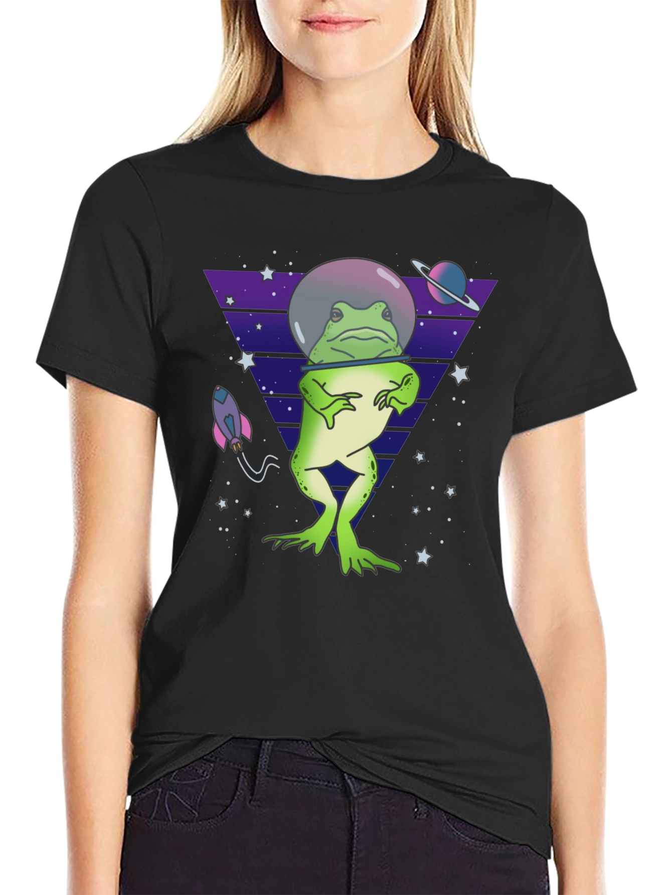 Space Frog T-Shirt - Quirky & Fun Design