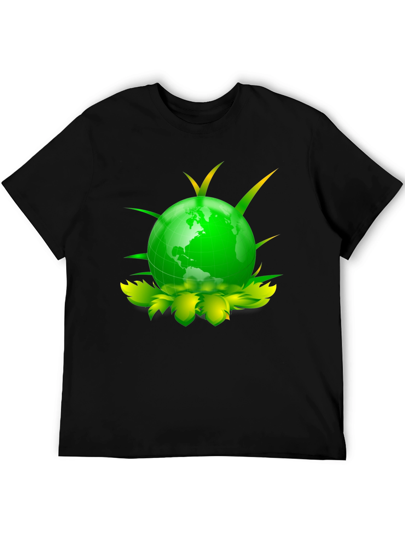 Eco Globe Graphic Tee - Black