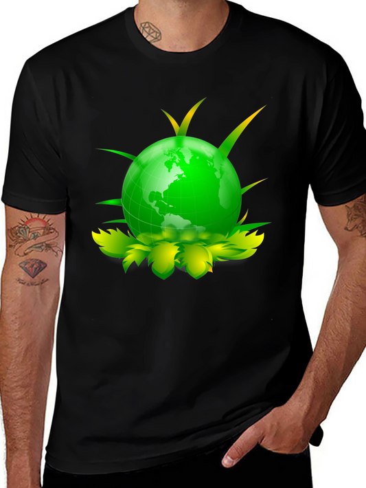 Eco Globe Graphic Tee - Black