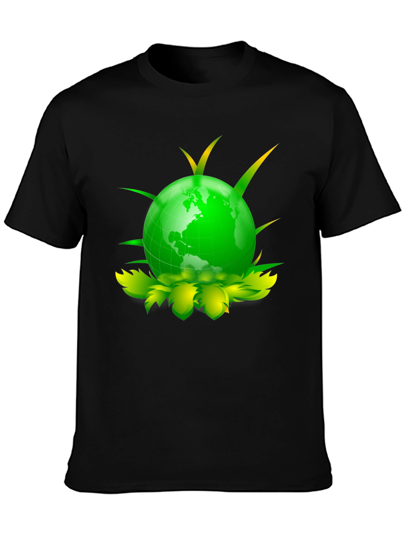 Eco Globe Graphic Tee - Black