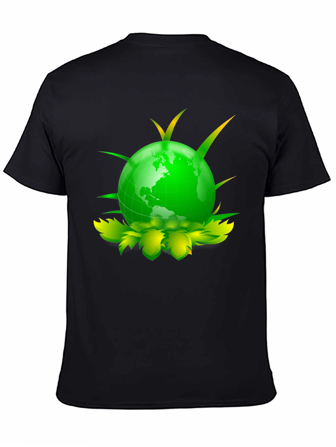 Eco Globe Graphic Tee - Black