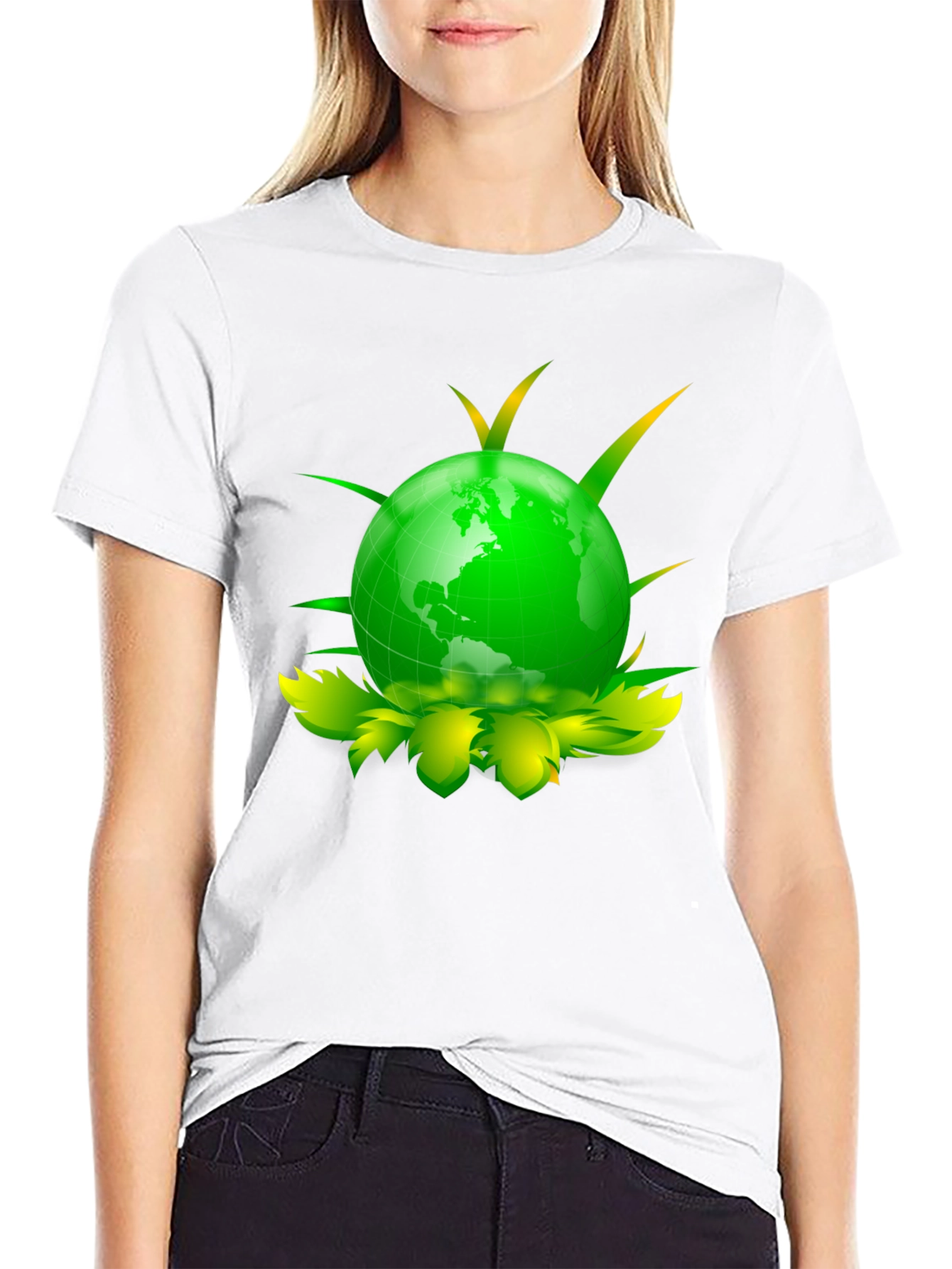 Eco Globe Graphic Tee - Black