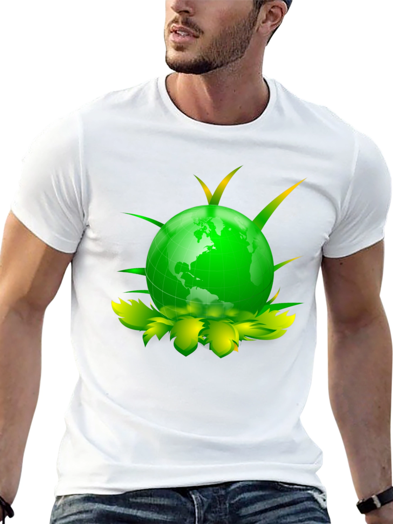 Eco Globe Graphic Tee - Black