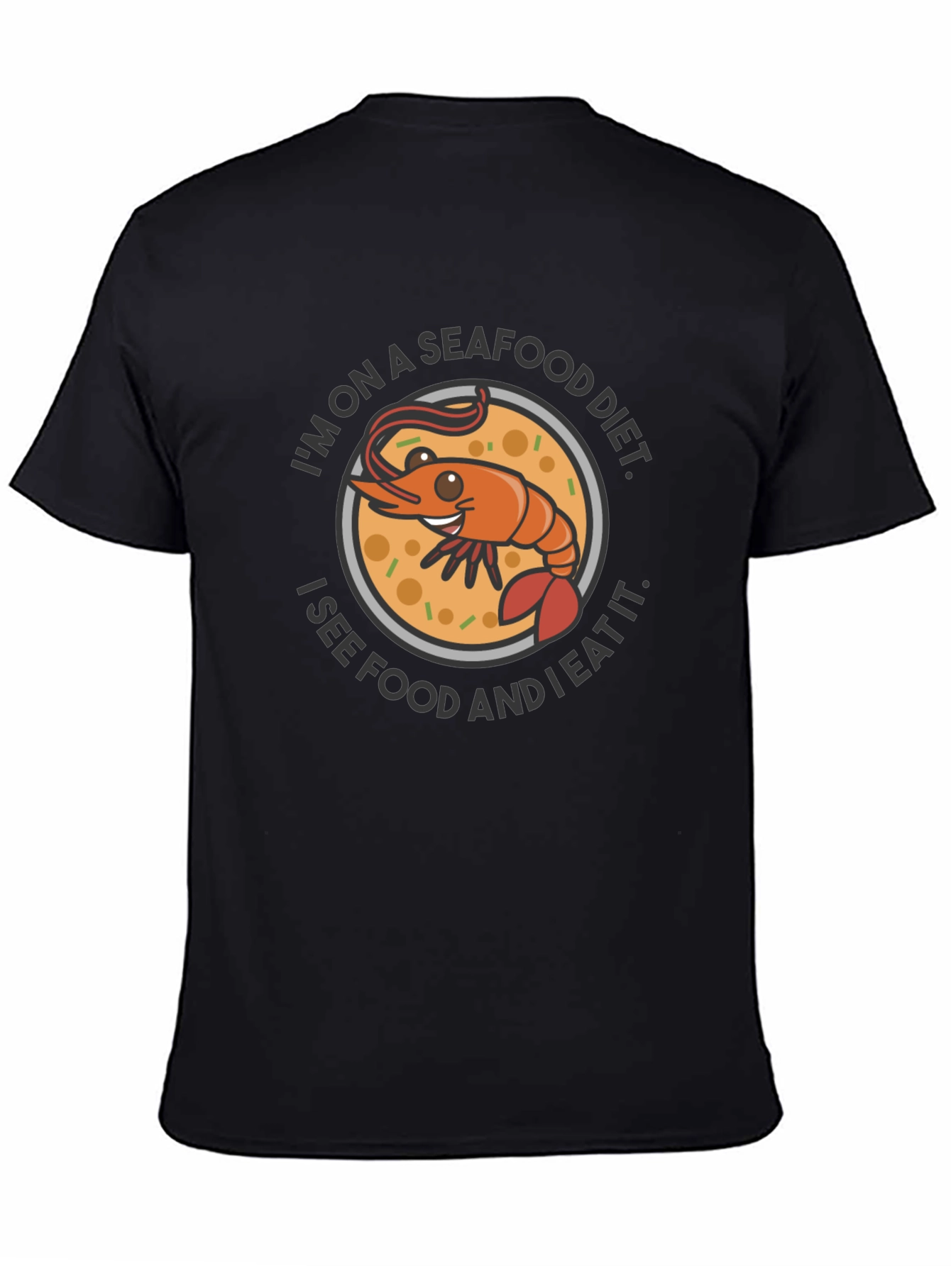 Seafood Diet T-Shirt - Funny Shrimp Graphic Tee