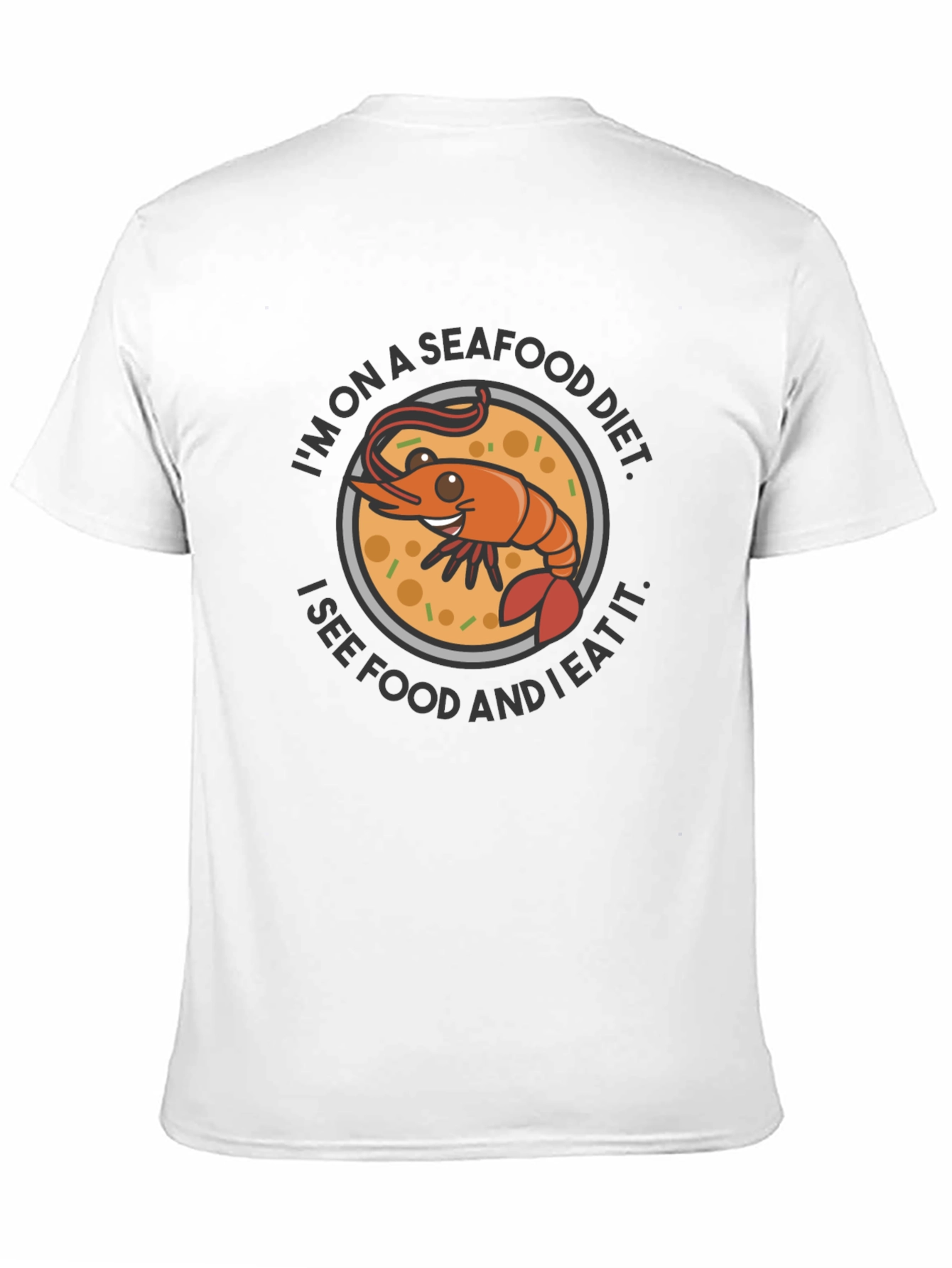 Seafood Diet T-Shirt - Funny Shrimp Graphic Tee