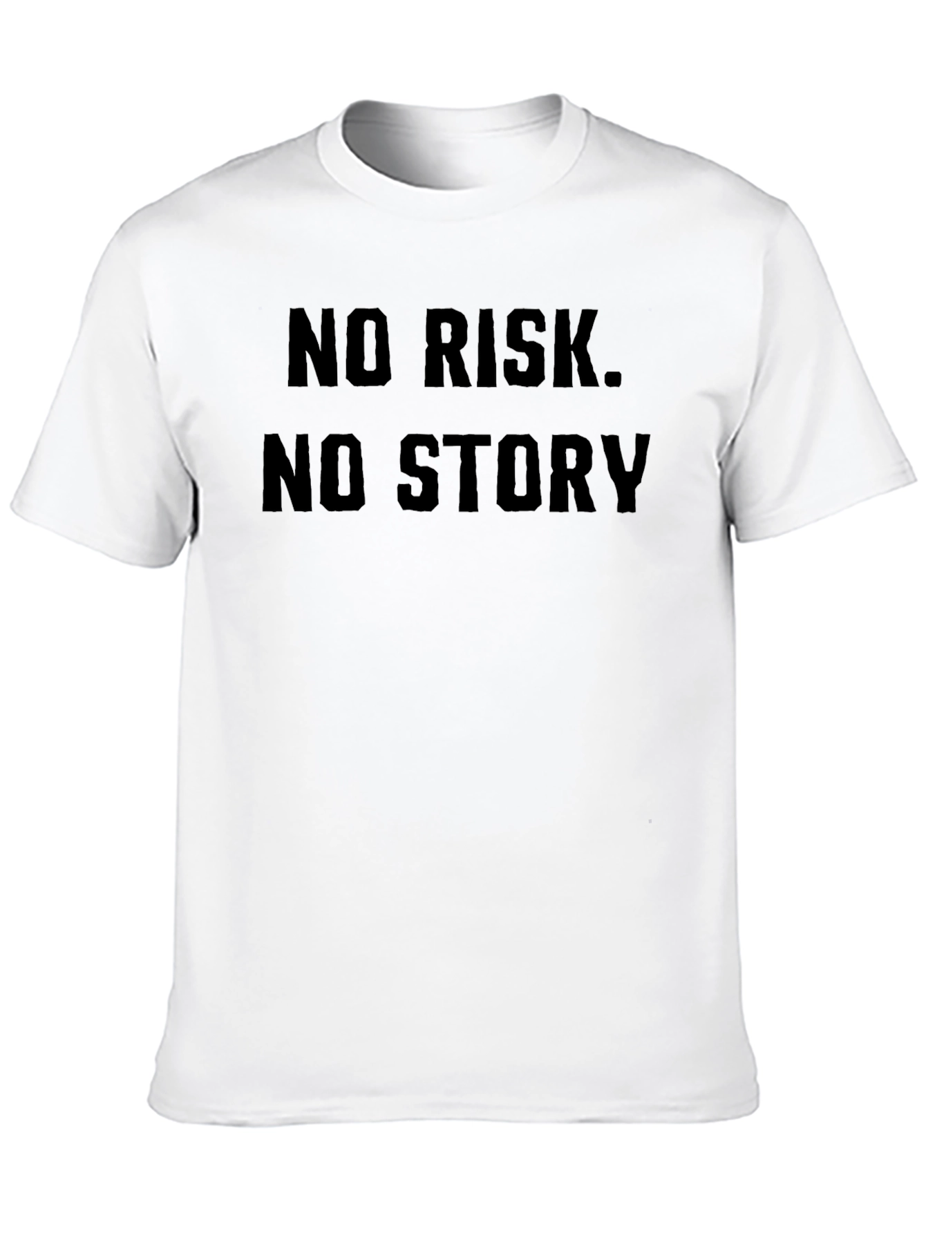 No Risk No Story Black T-Shirt