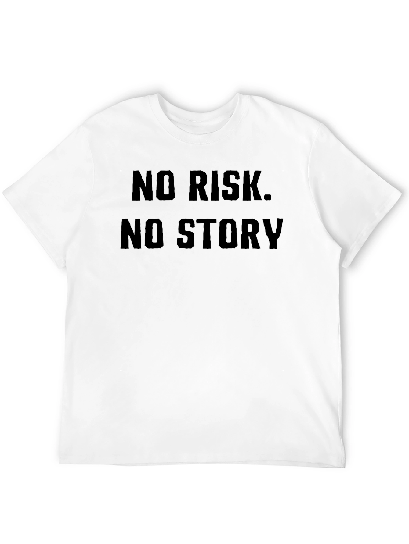 No Risk No Story Black T-Shirt