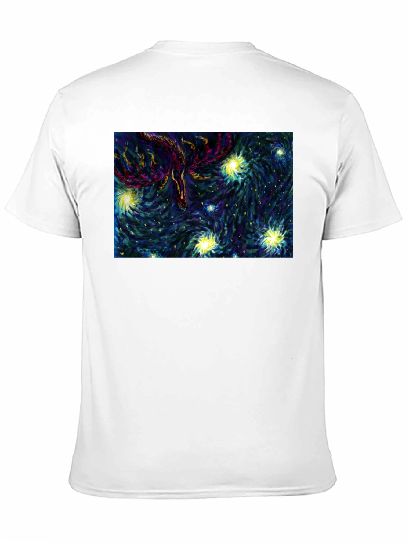 Starry Phoenix Black T-Shirt