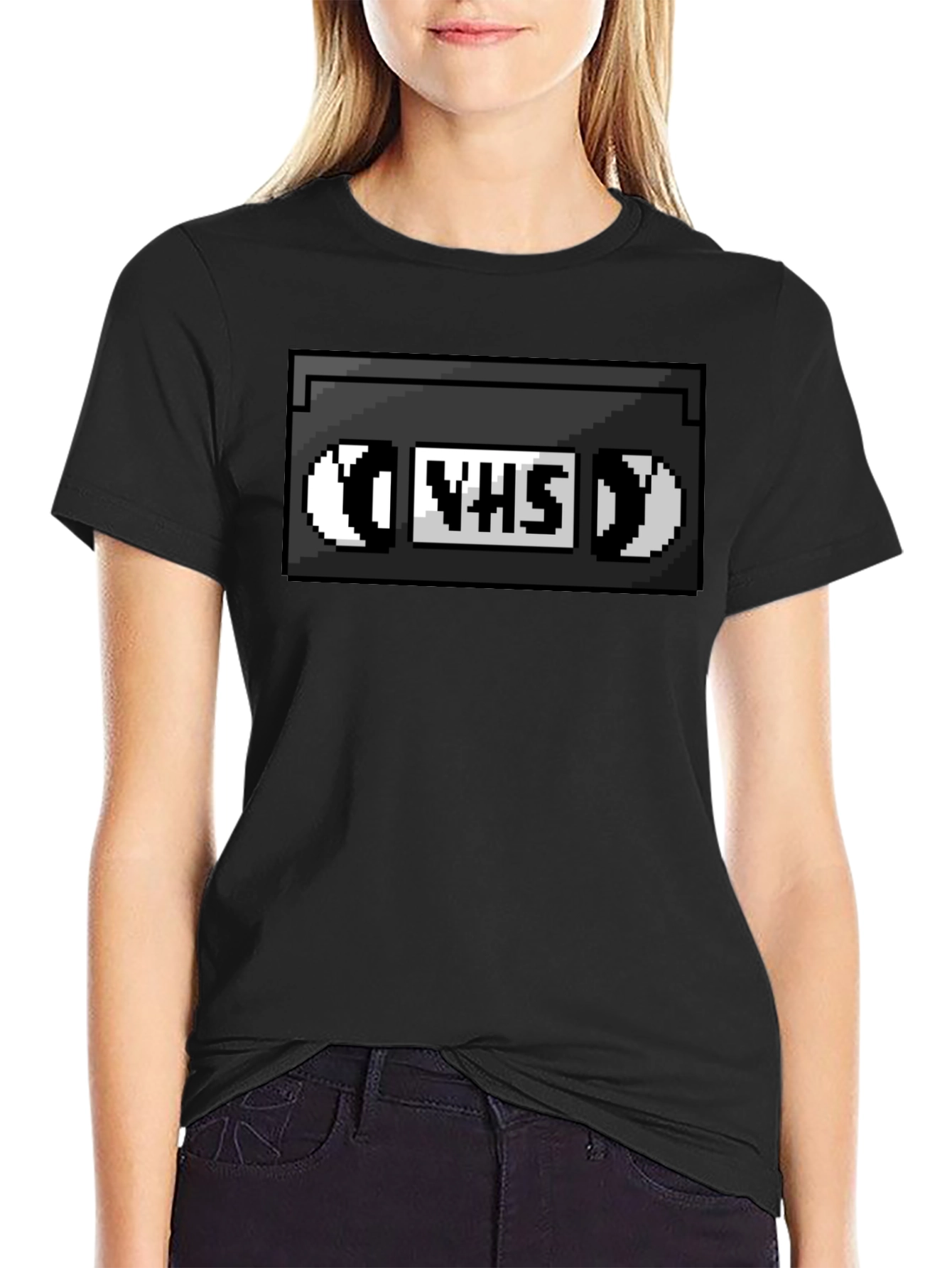 Retro VHS Tape T-Shirt - Pixelated Nostalgia