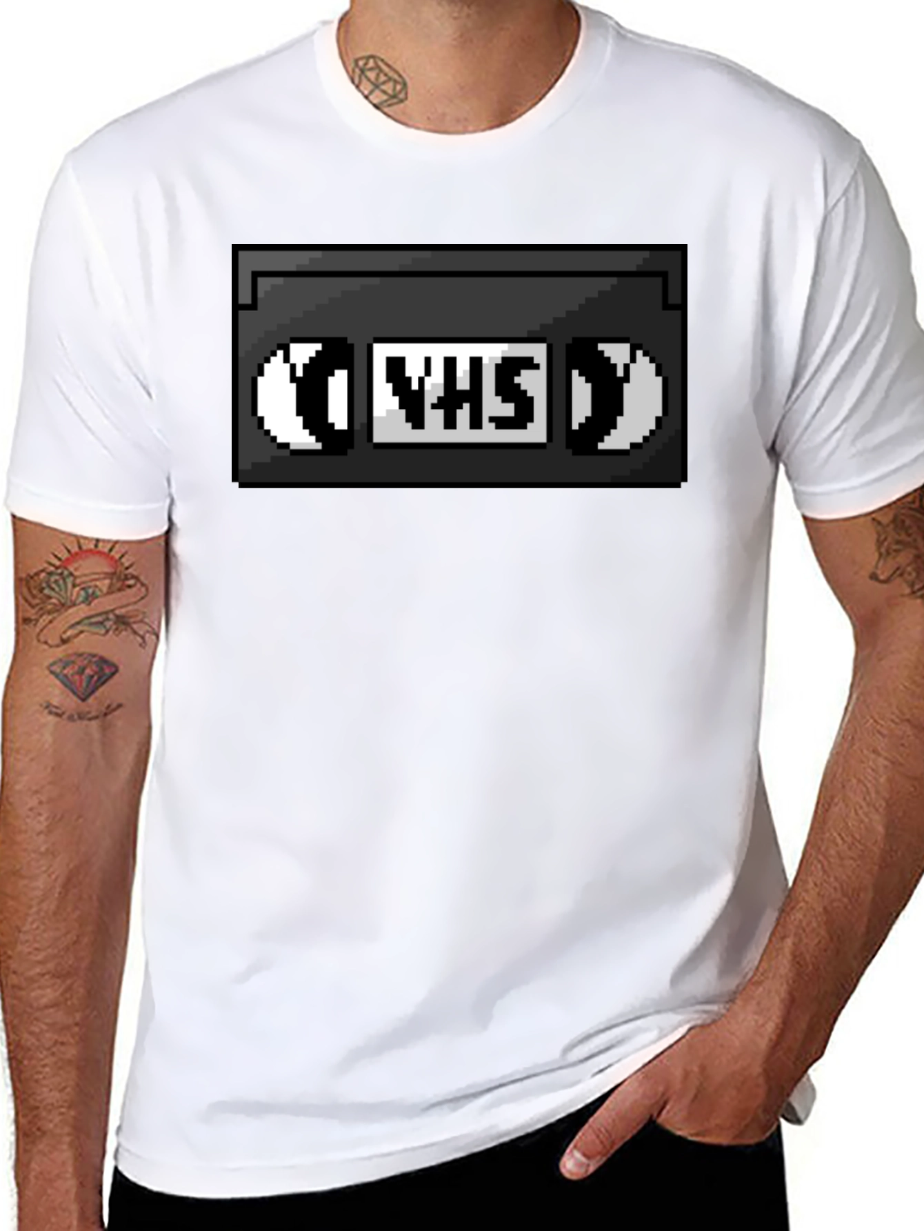 Retro VHS Tape T-Shirt - Pixelated Nostalgia