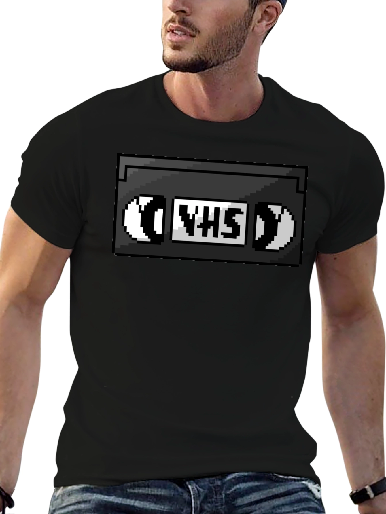 Retro VHS Tape T-Shirt - Pixelated Nostalgia