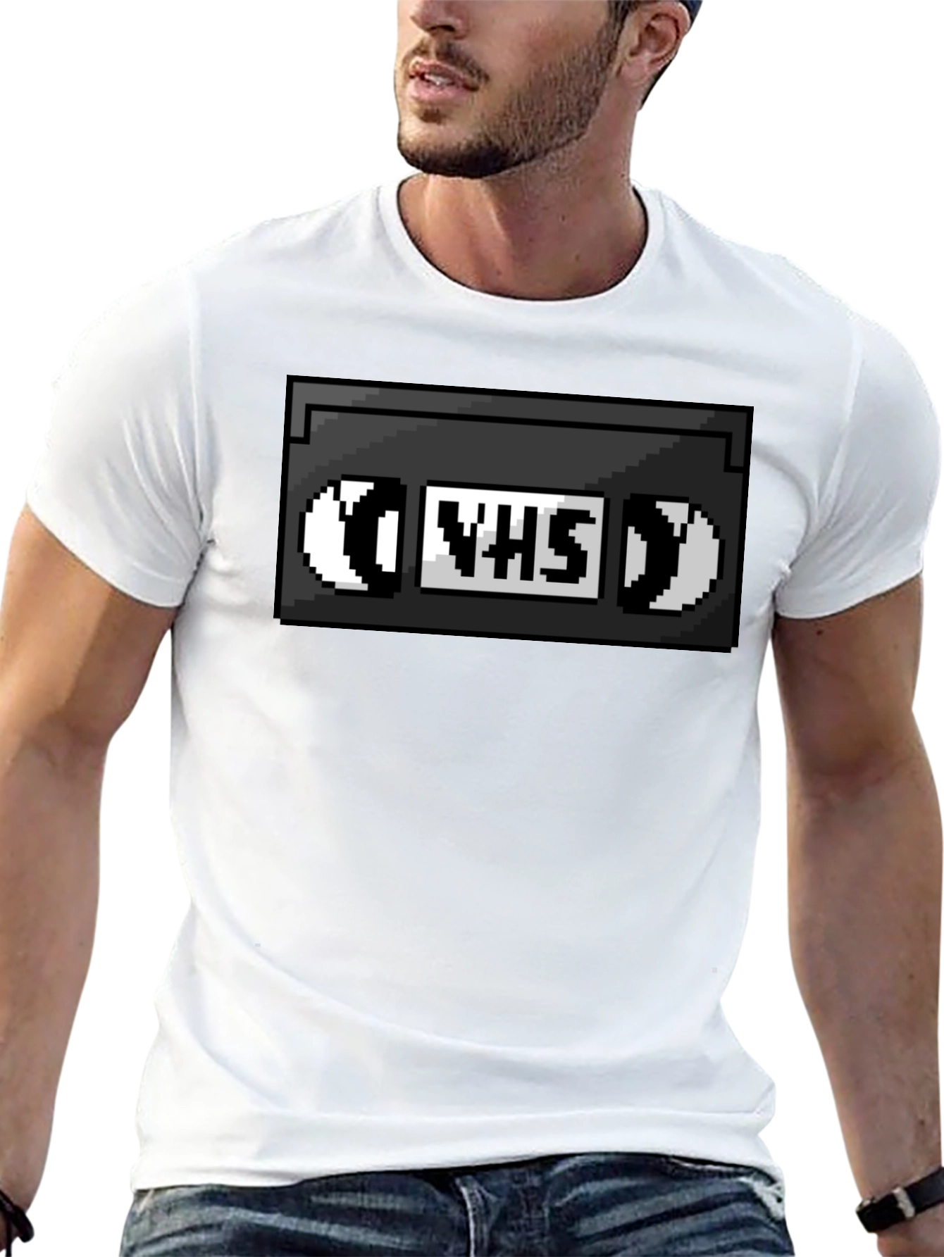 Retro VHS Tape T-Shirt - Pixelated Nostalgia