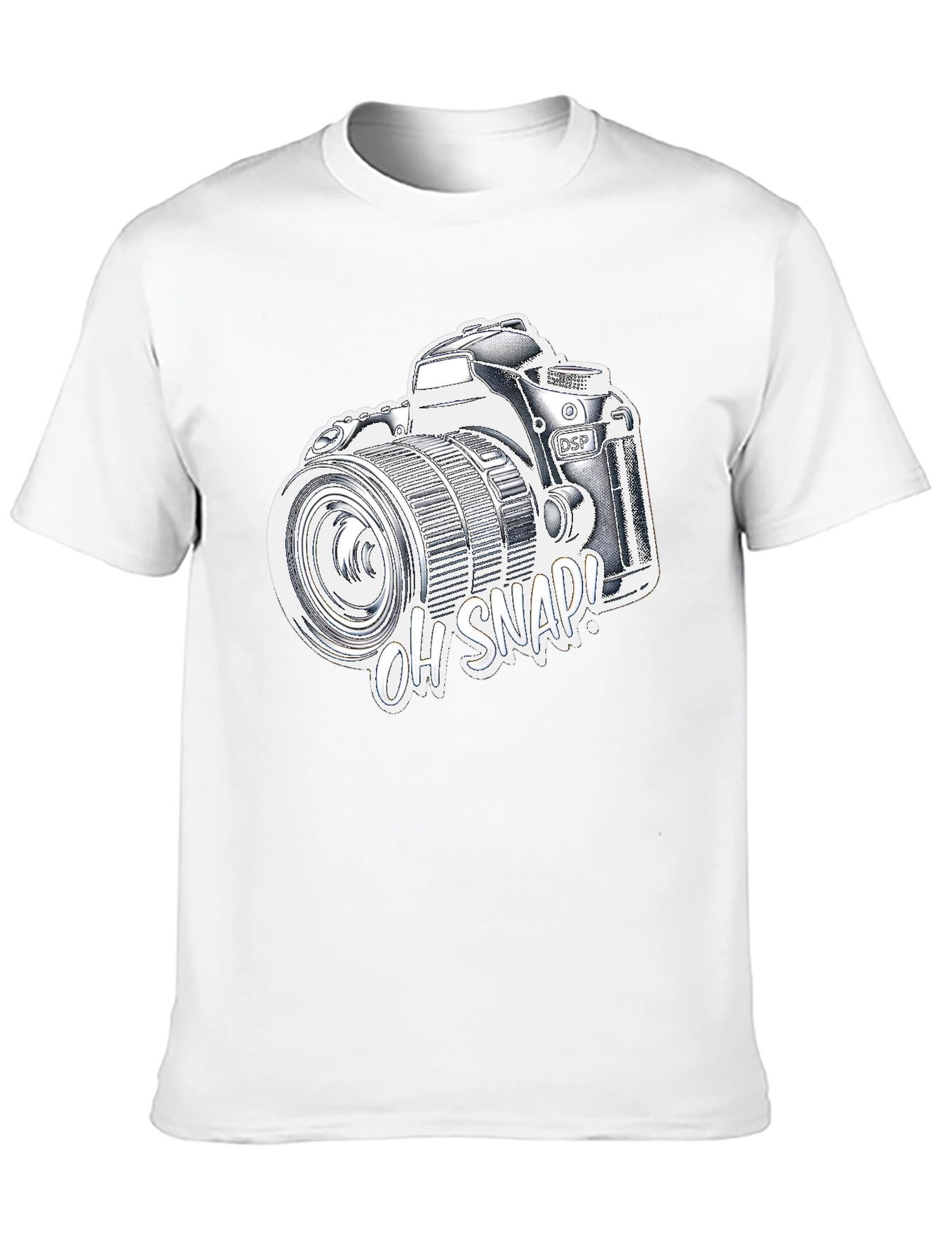 Oh Snap! Camera Graphic T-Shirt - Black
