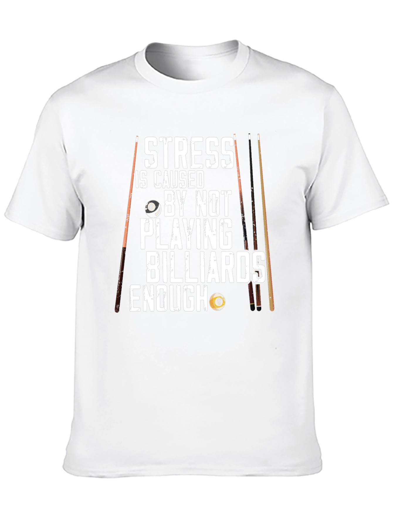 Billiards T-Shirt - Stress Relief Design