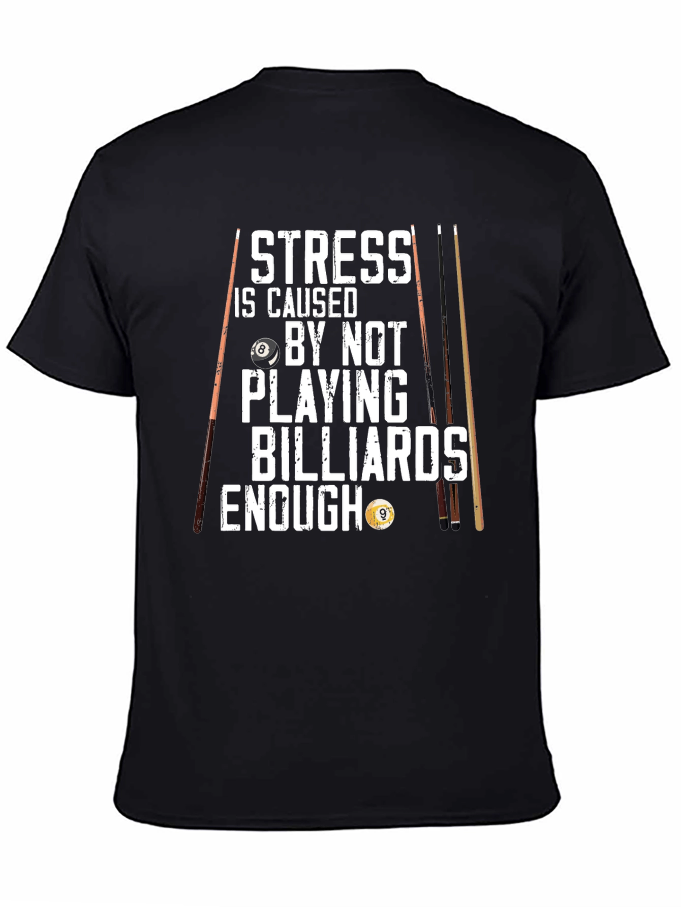 Billiards T-Shirt - Stress Relief Design