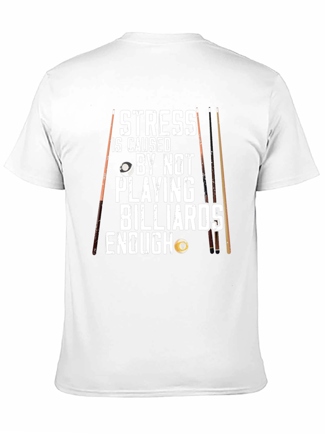 Billiards T-Shirt - Stress Relief Design