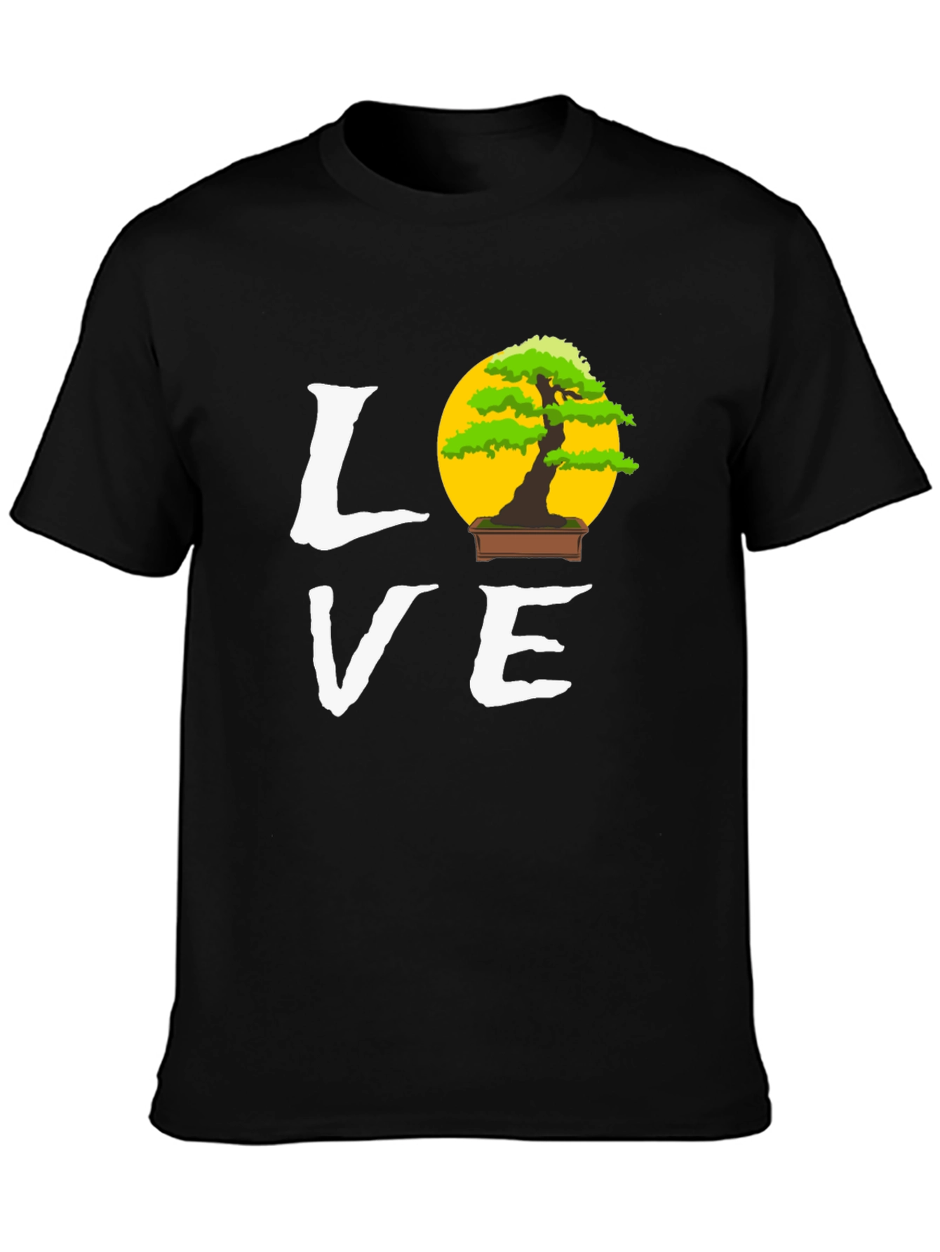 Bonsai Tree Love Graphic Tee - Unique Design T-Shirt