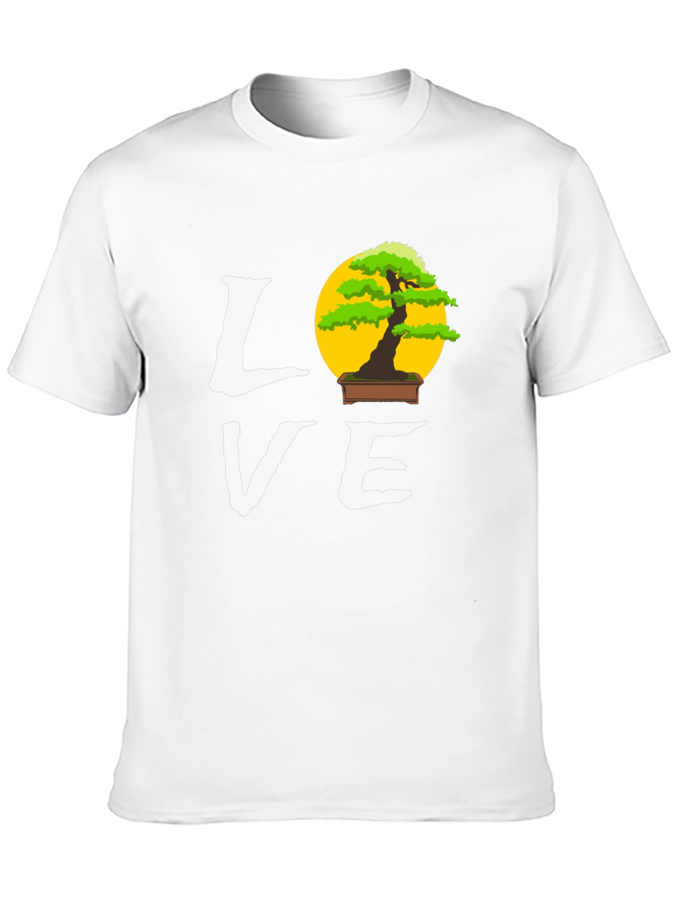 Bonsai Tree Love Graphic Tee - Unique Design T-Shirt