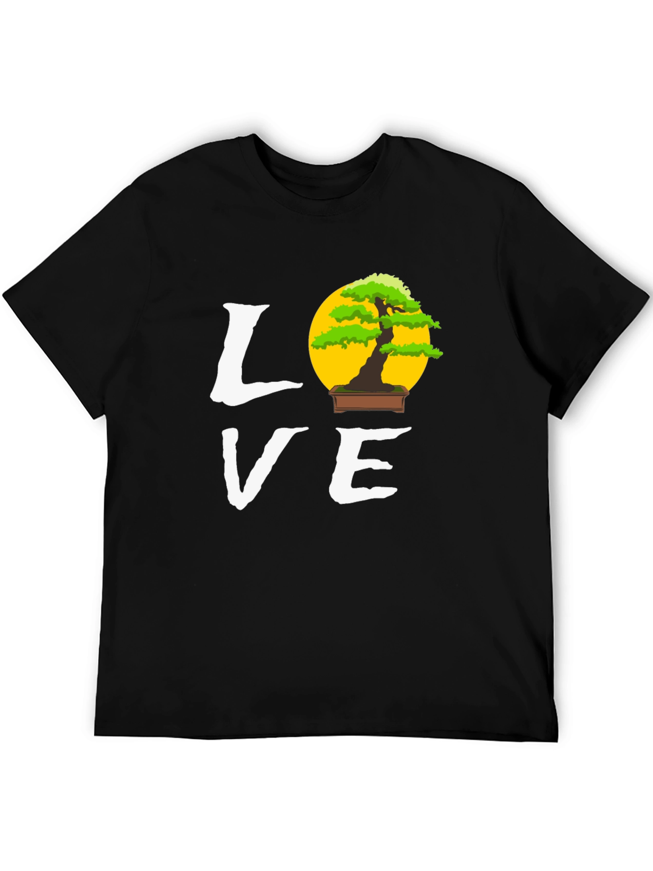 Bonsai Tree Love Graphic Tee - Unique Design T-Shirt