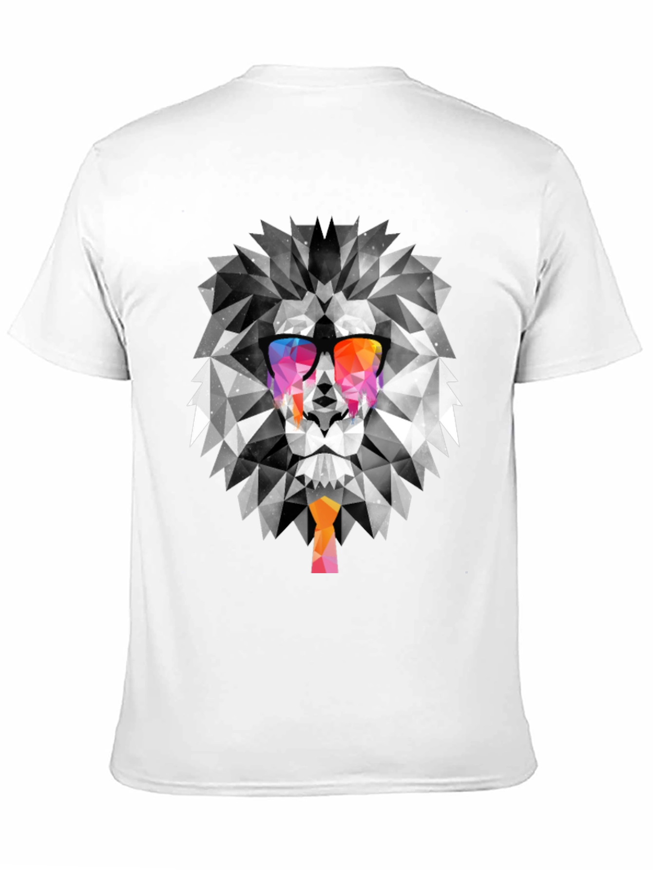Geometric Lion Graphic Tee - Cool & Trendy
