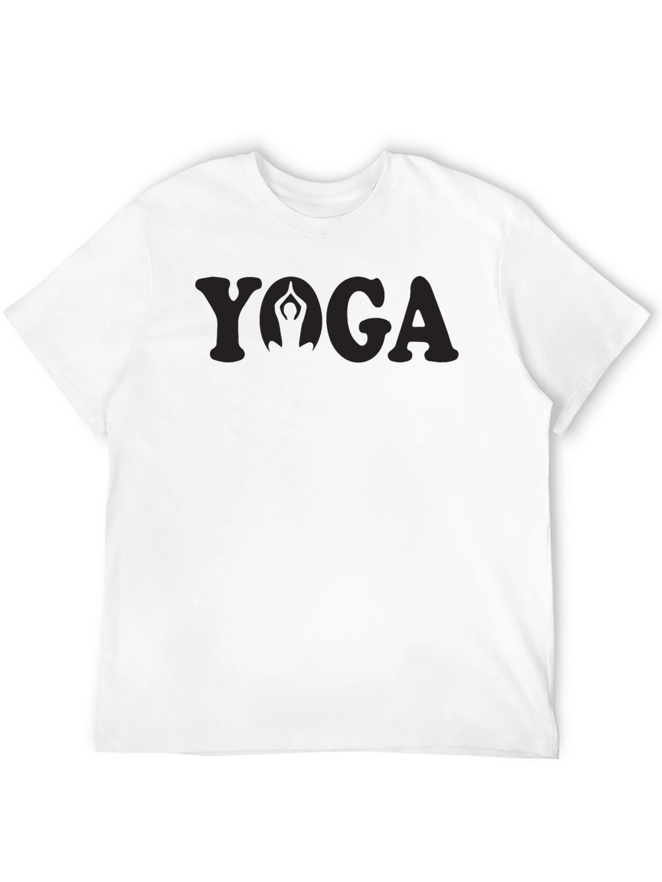 Yoga Pose Graphic Tee - Black