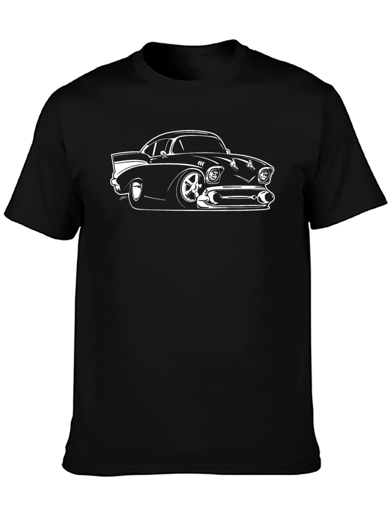 Classic Car Graphic Tee - Black