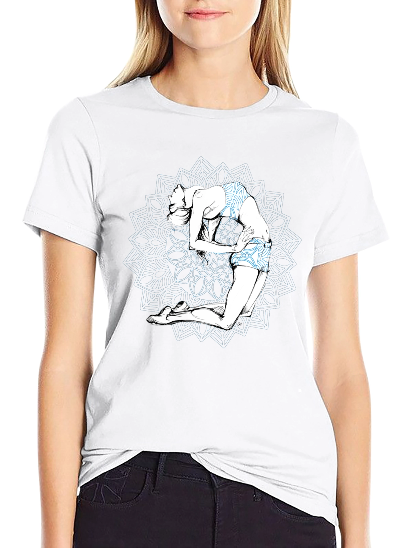 Yoga Pose Graphic Tee - Stylish Comfort