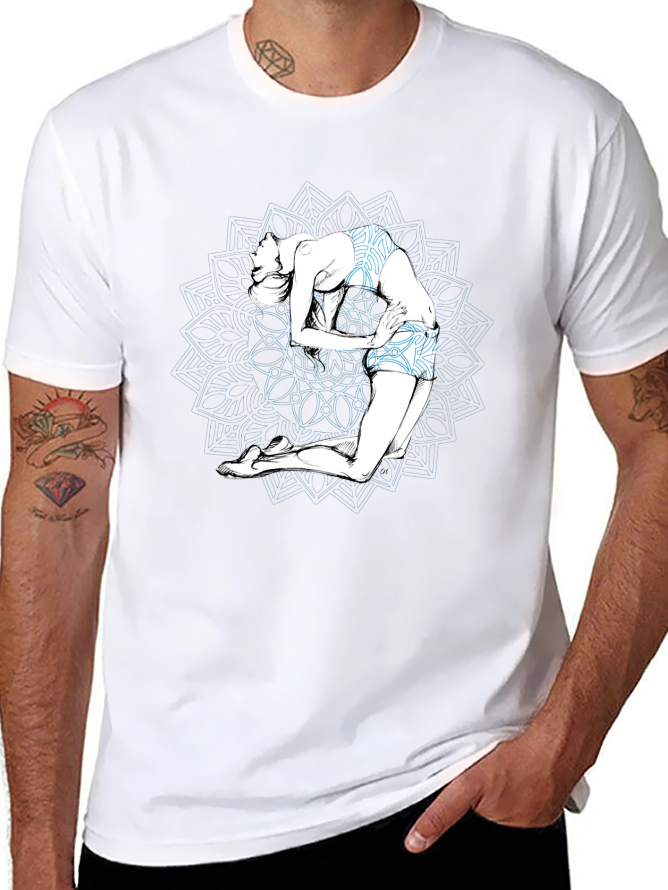 Yoga Pose Graphic Tee - Stylish Comfort