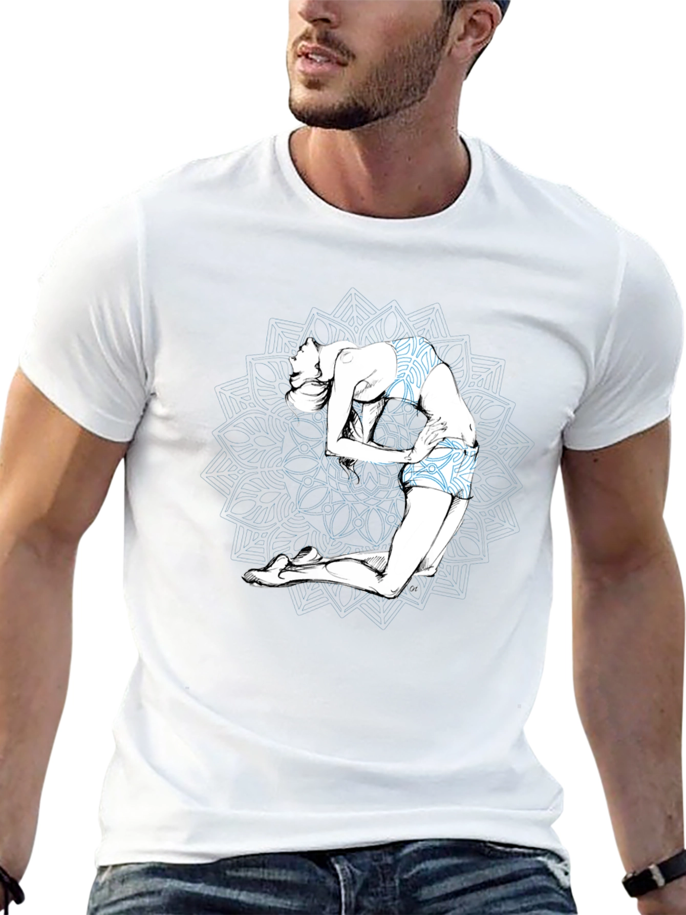 Yoga Pose Graphic Tee - Stylish Comfort