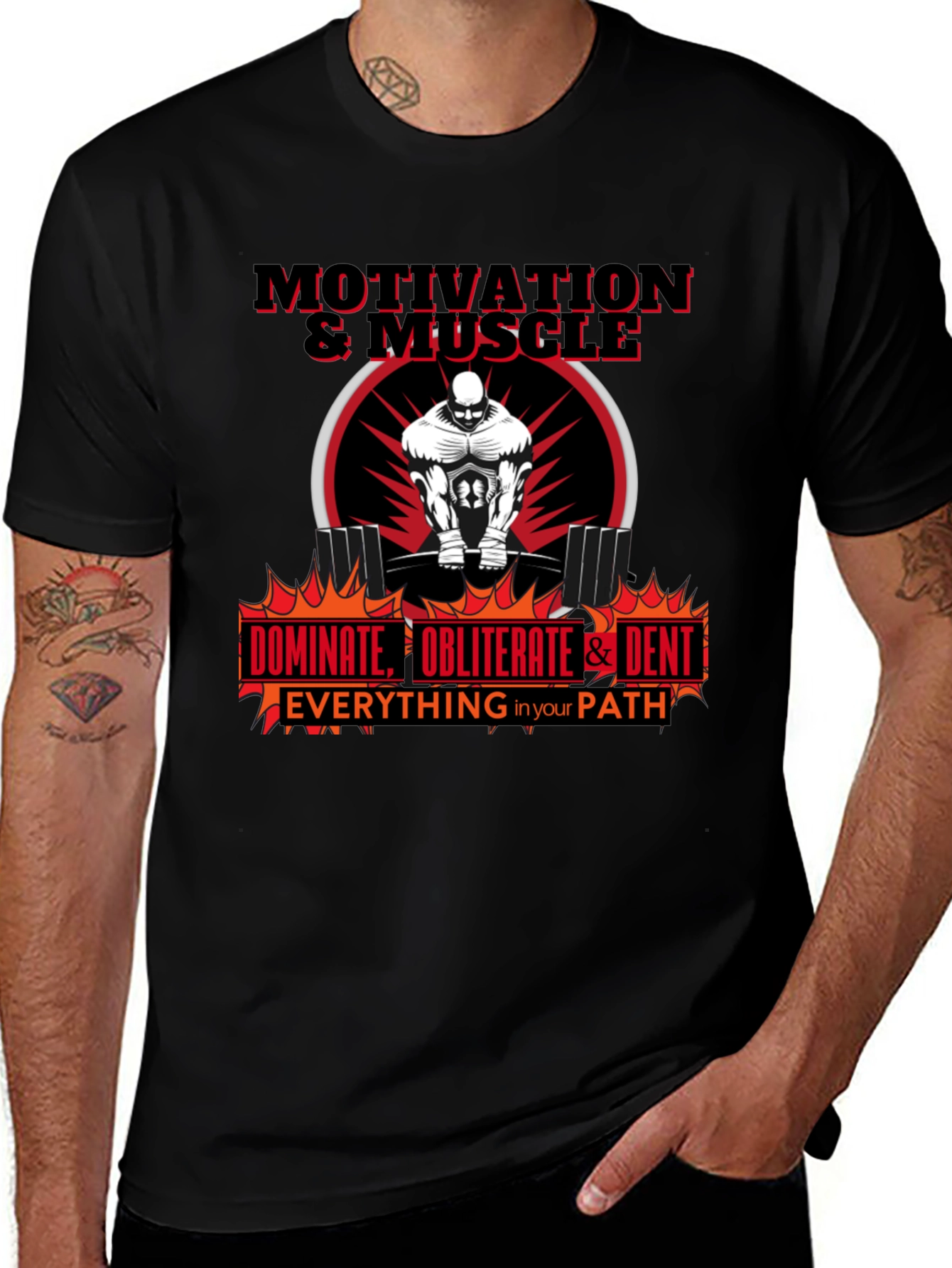 Motivation & Muscle Workout T-Shirt