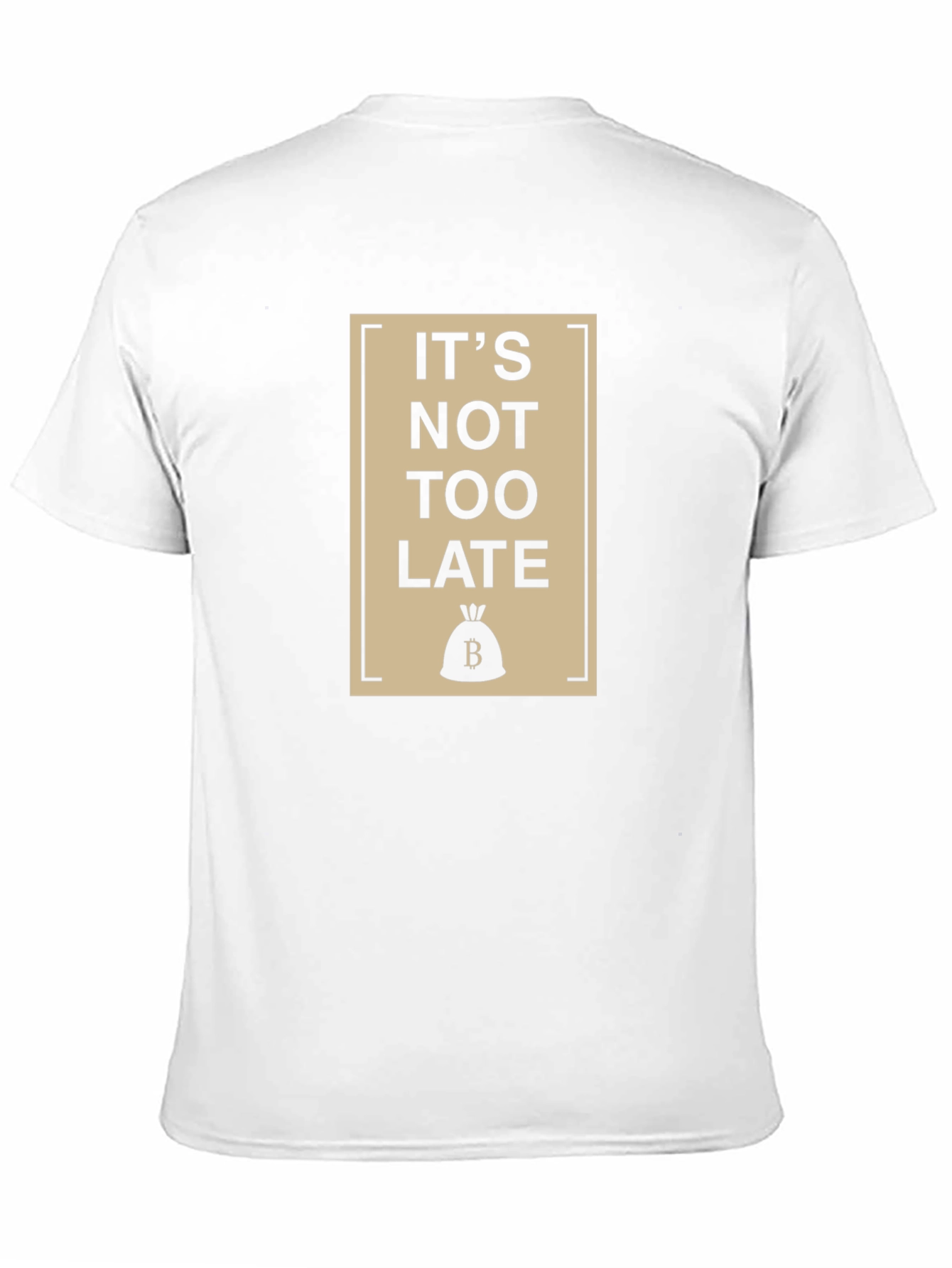 Its Not Too Late Black Graphic T-Shirt