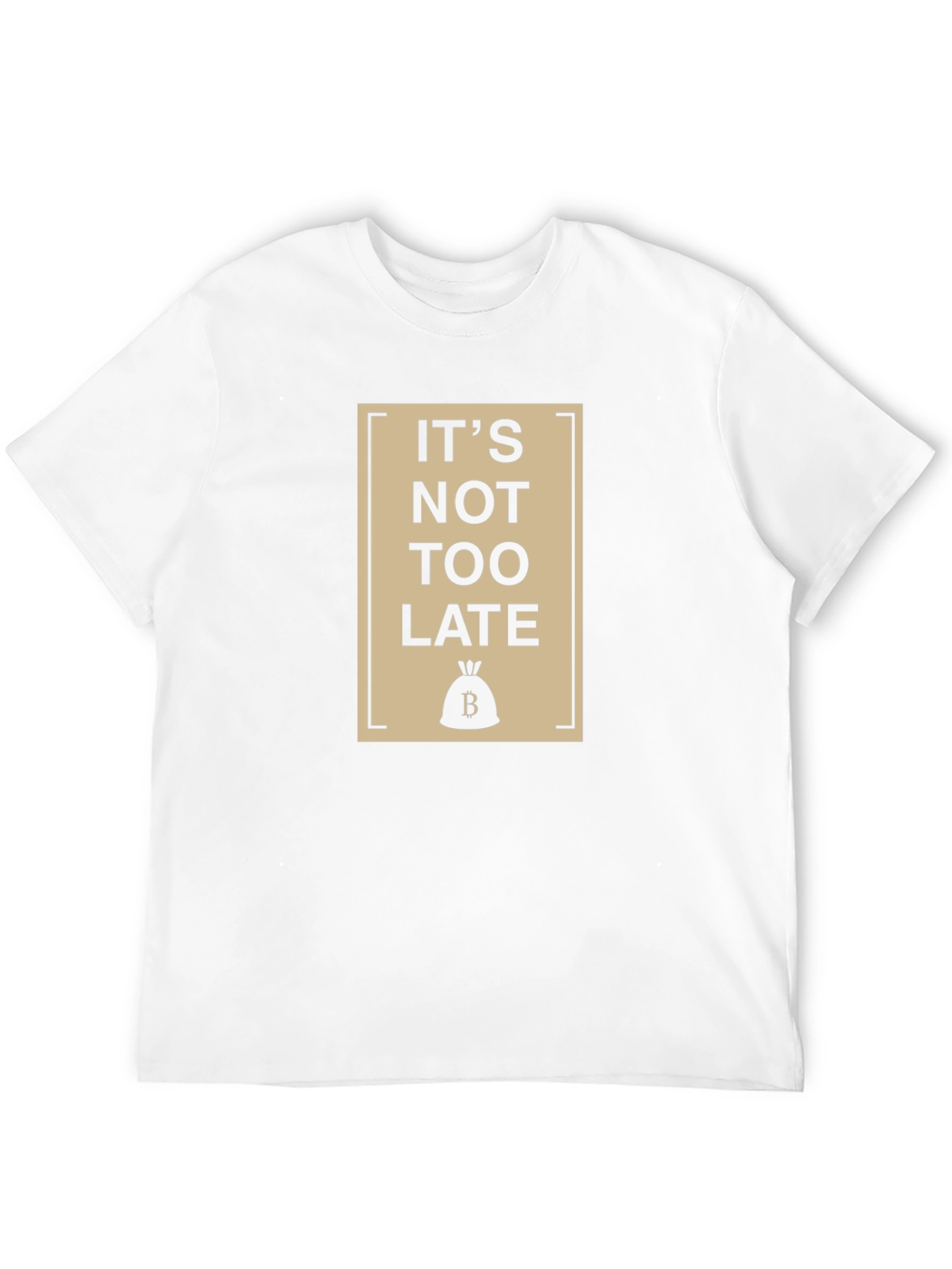 Its Not Too Late Black Graphic T-Shirt