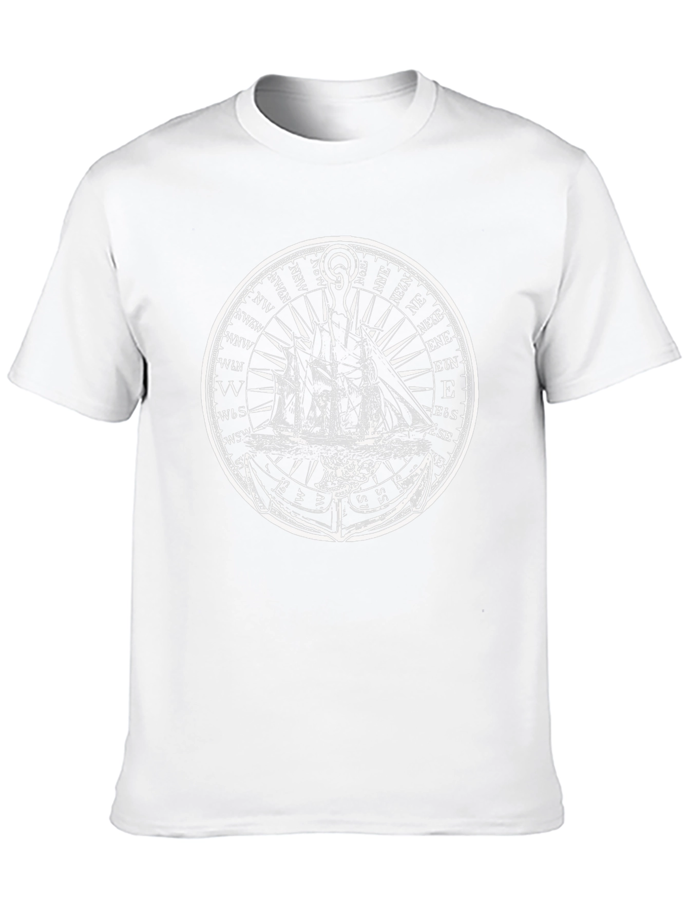 Nautical Ship Compass Graphic T-Shirt