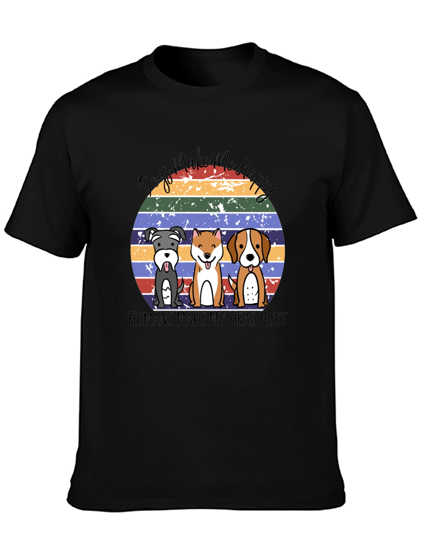 Dogs Make Me Happy T-Shirt